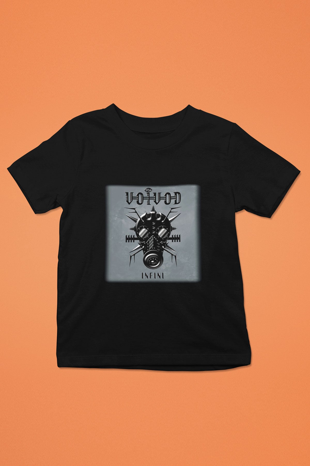 Voivod Baskılı Siyah Unisex Çocuk Tişört