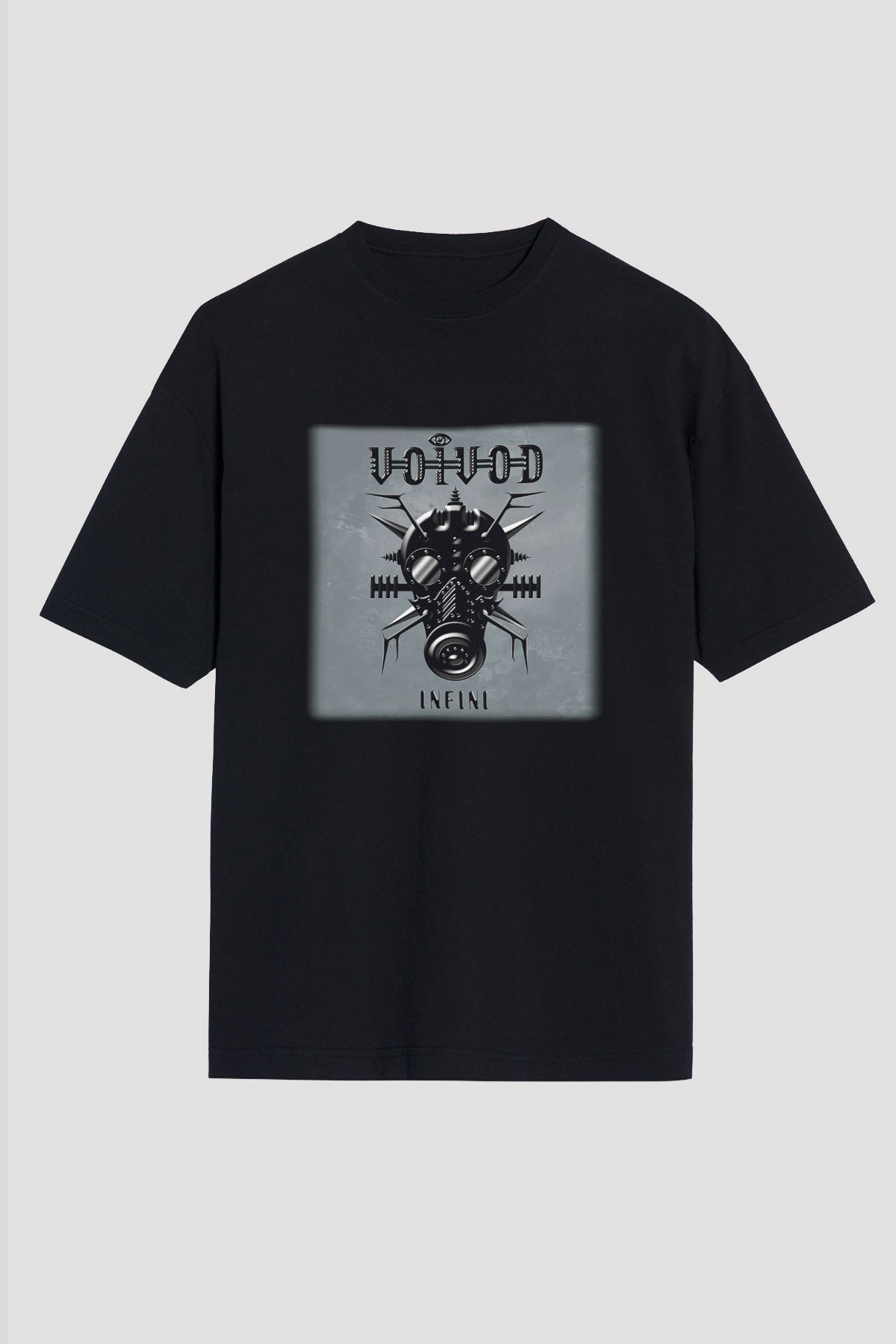 Voivod Siyah Unisex Oversize Tişört T-Shirt