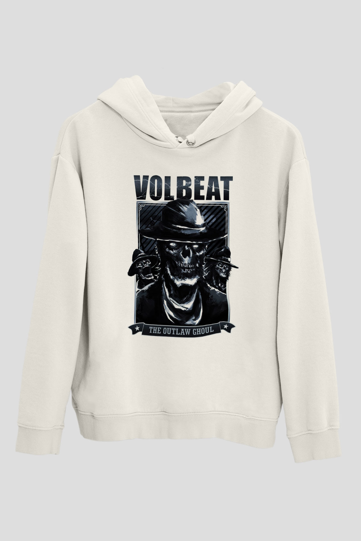 Volbeat Beyaz Unisex Hoodie