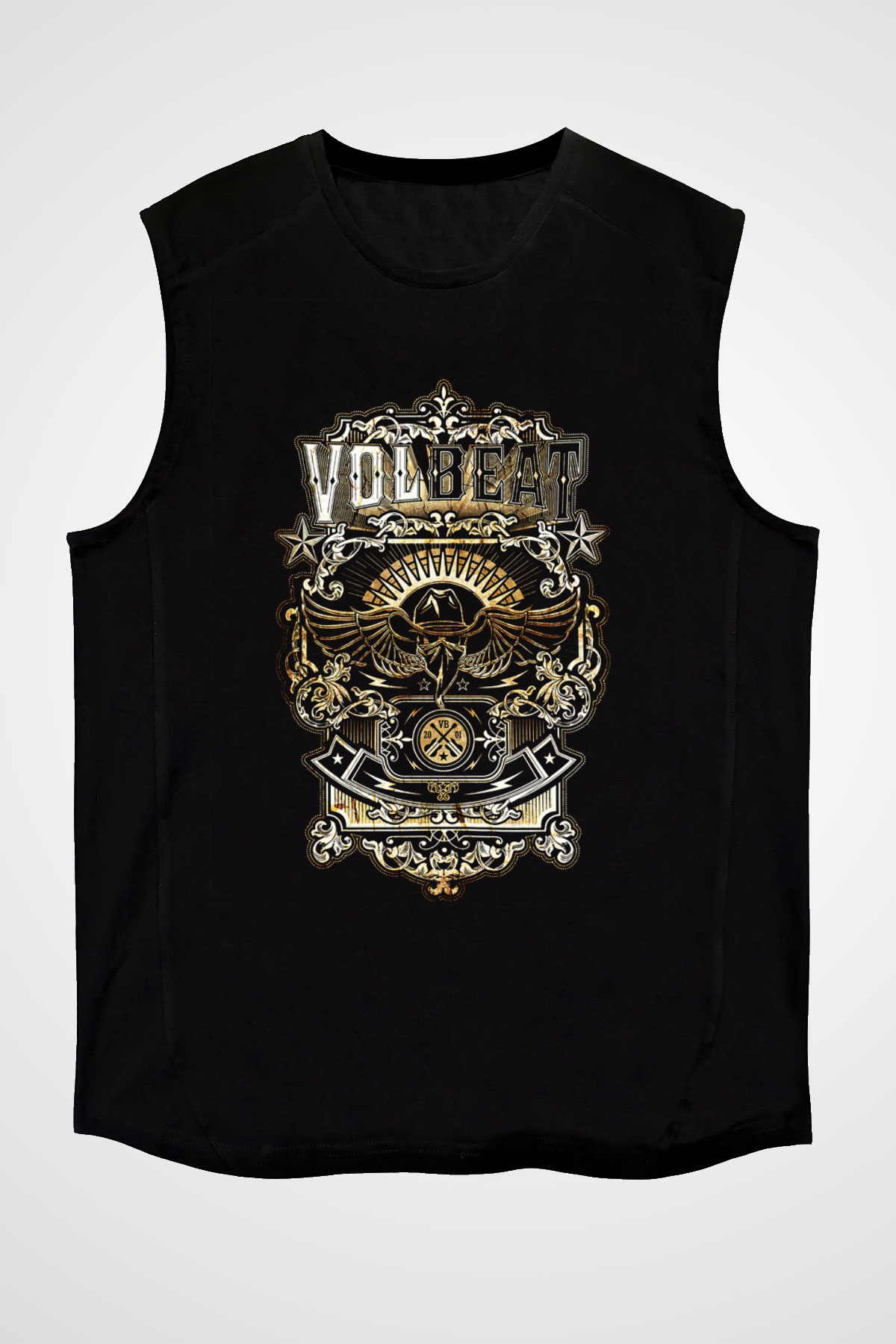 Volbeat Siyah Unisex Kolsuz Tişört