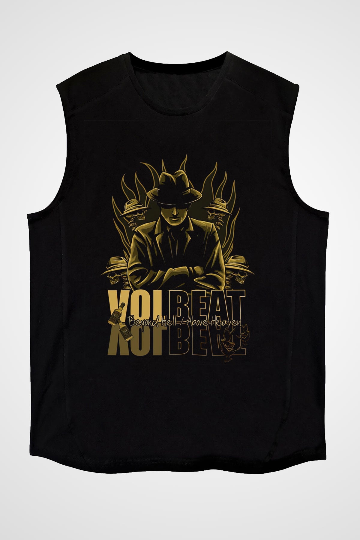 Volbeat Siyah Unisex Kolsuz Tişört
