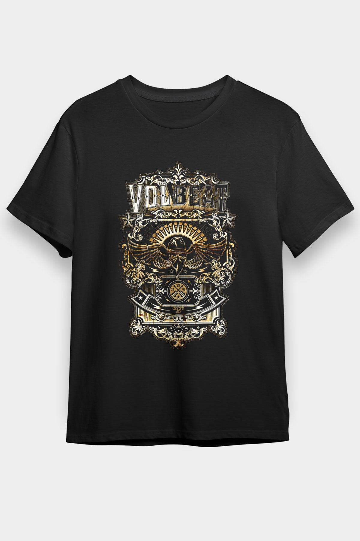 Volbeat Siyah Unisex Tişört T-Shirt - TişörtFabrikası