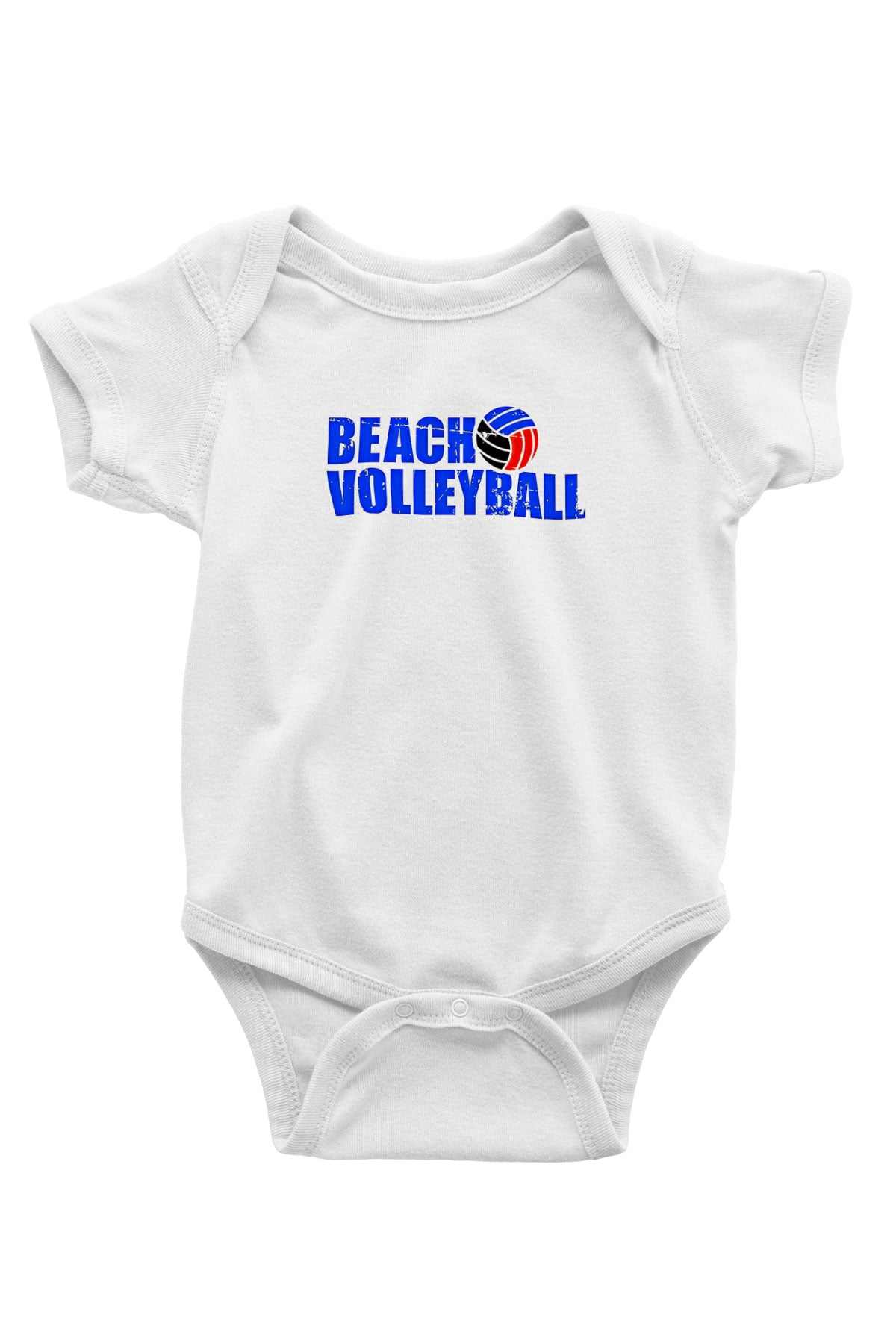 Voleybol Baskılı Beyaz Bebek Body - Zıbın