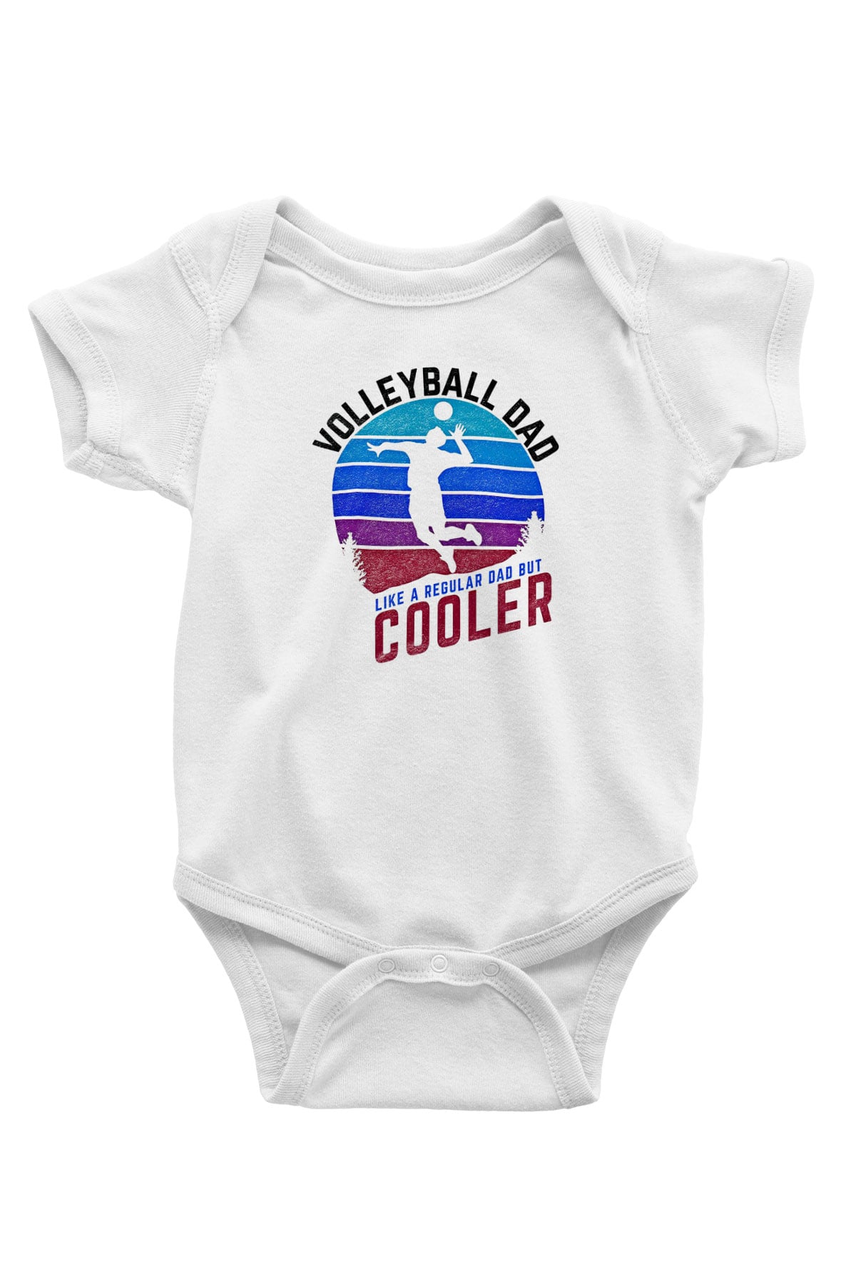 Voleybol Baskılı Beyaz Bebek Body - Zıbın