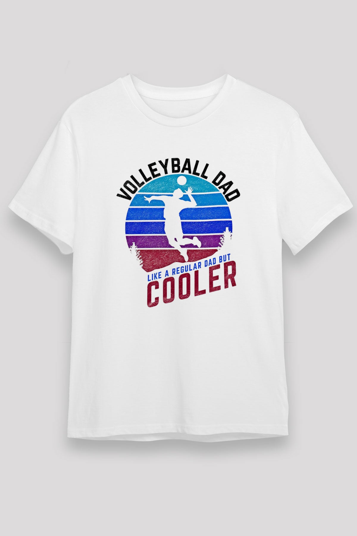 Voleybol Baskılı Unisex Beyaz Tişört - Tshirt
