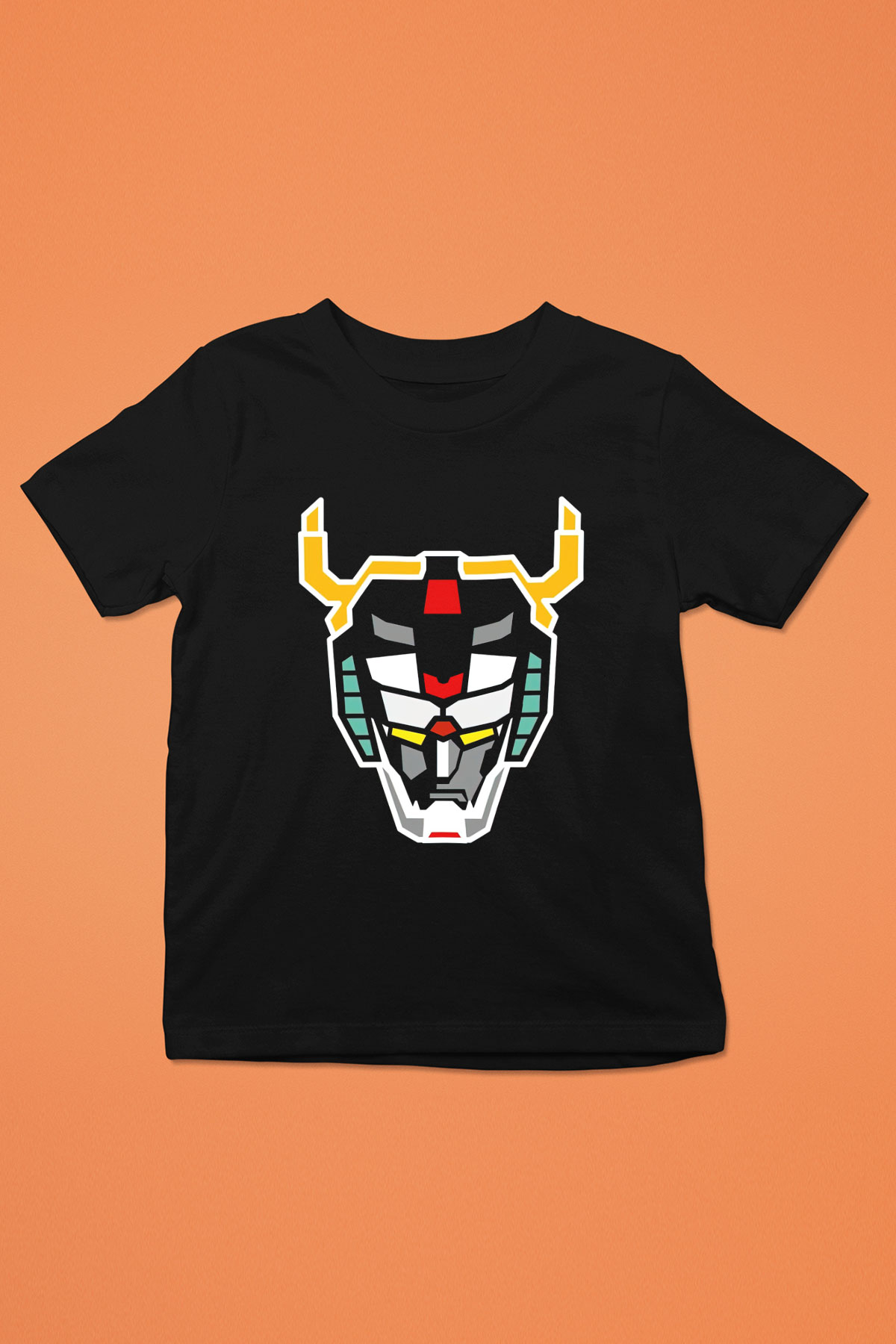 Voltron Baskılı Siyah Unisex Çocuk Tişört