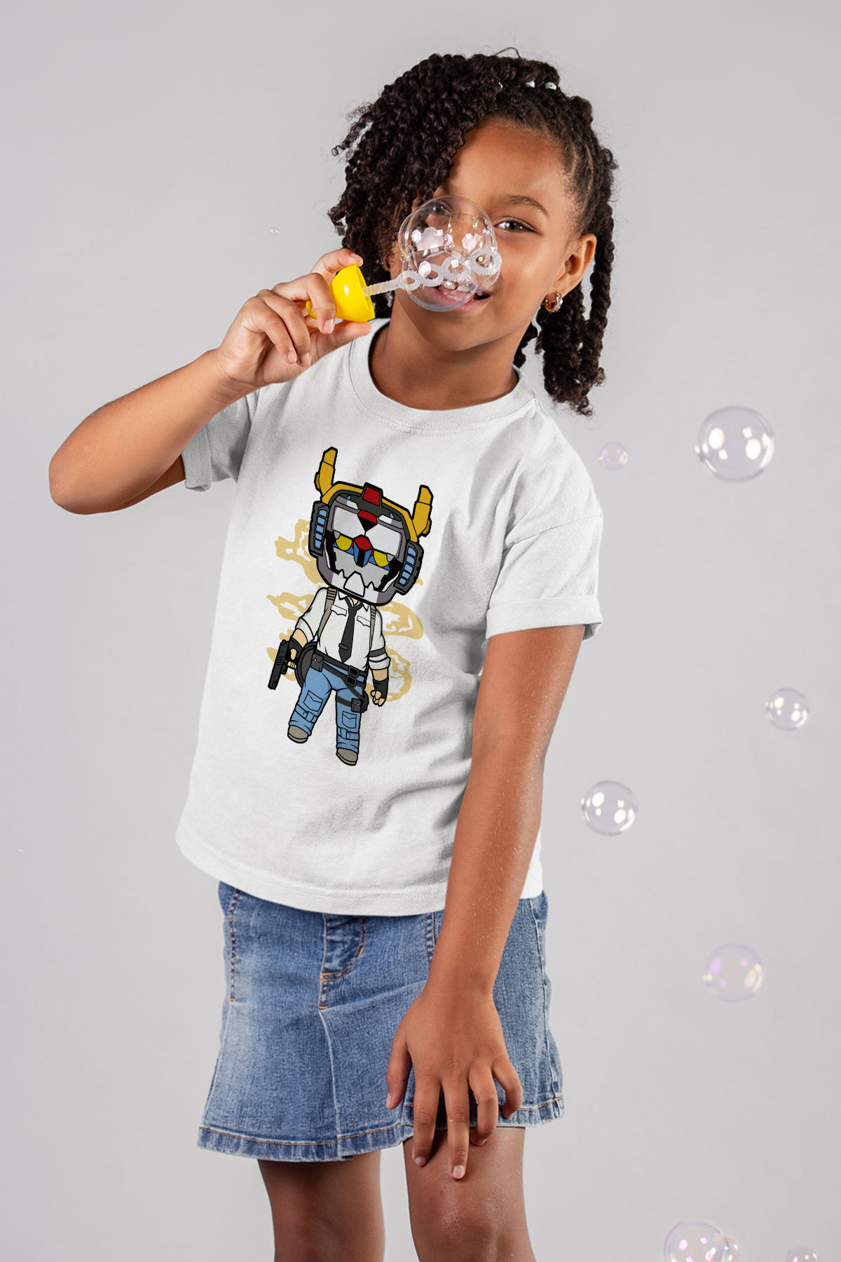 Voltron Pub-G Baskılı Unisex Beyaz Çocuk Tişört