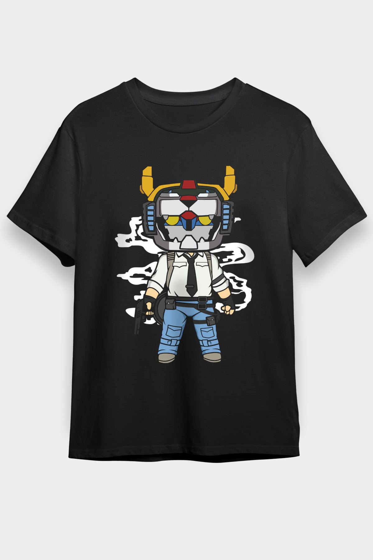 Voltron Pub-G Baskılı Unisex Siyah Tişört