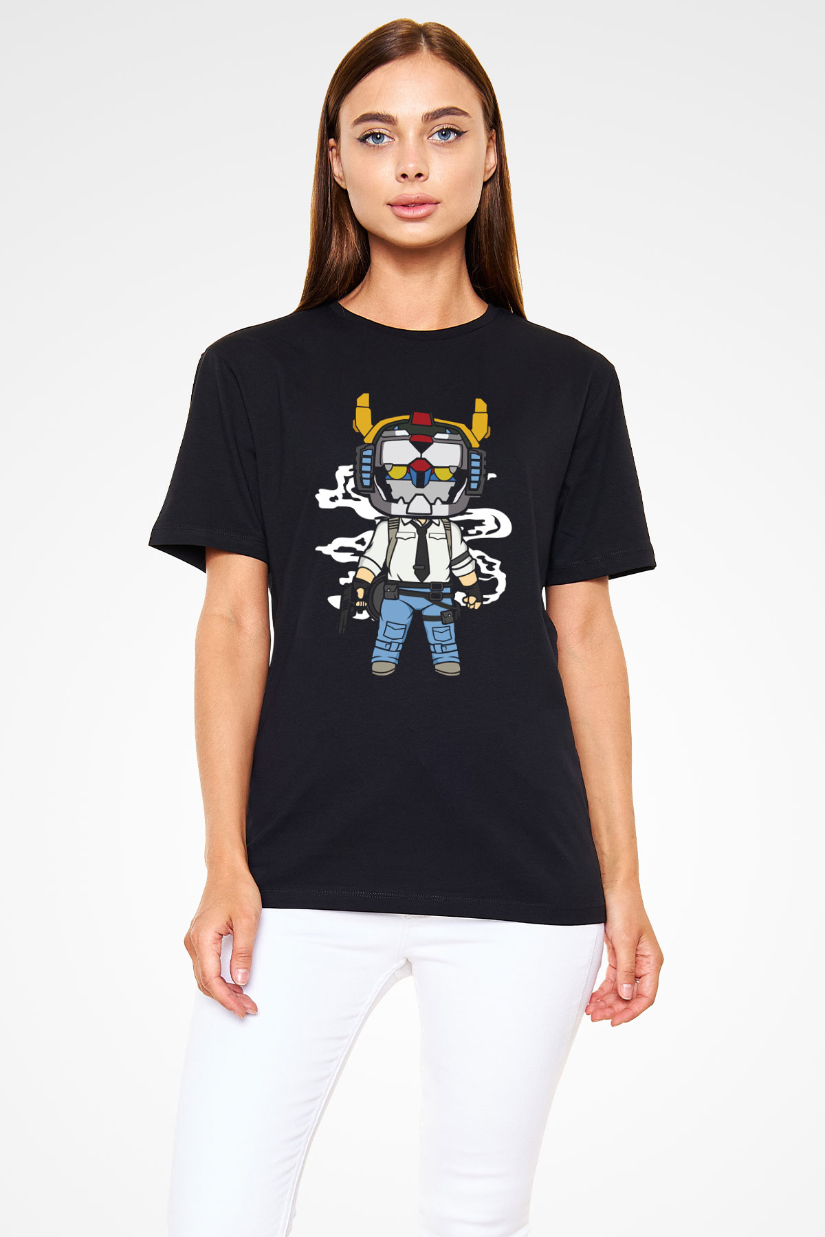 Voltron Pub-G Baskılı Unisex Siyah Tişört