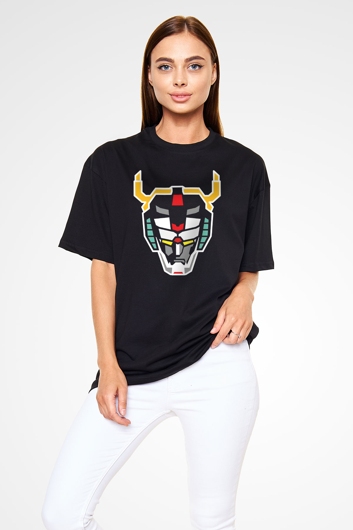 Voltron Siyah Unisex Oversize Tişört