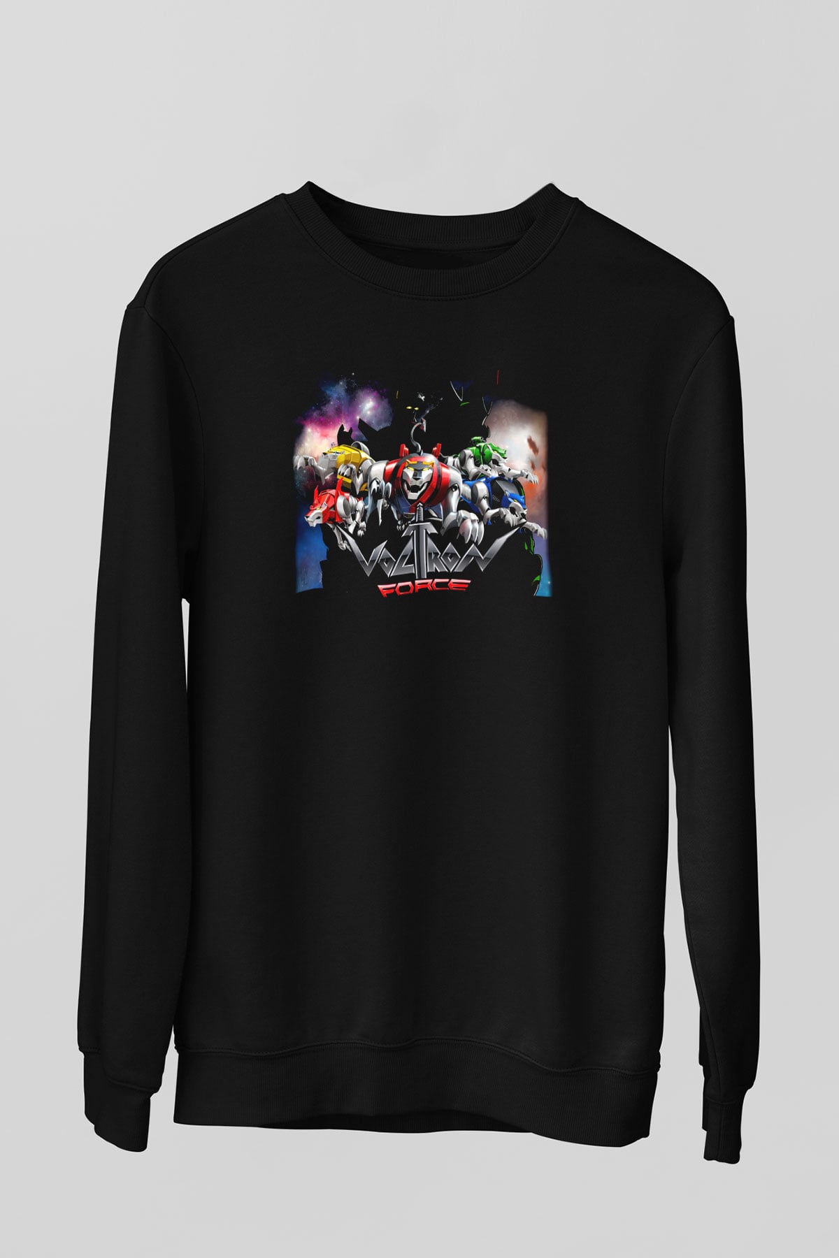 Voltron Siyah Unisex Sweatshirt
