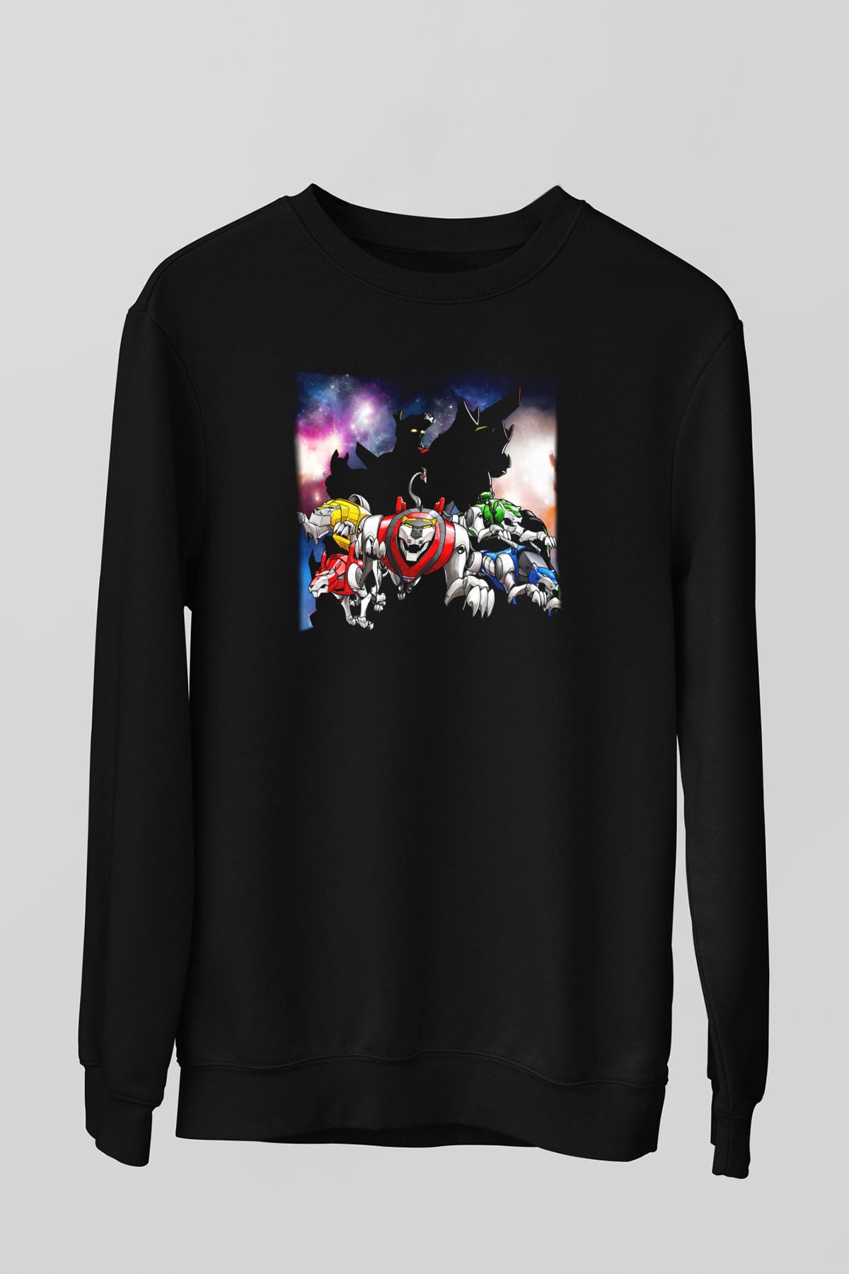 Voltron Siyah Unisex Sweatshirt