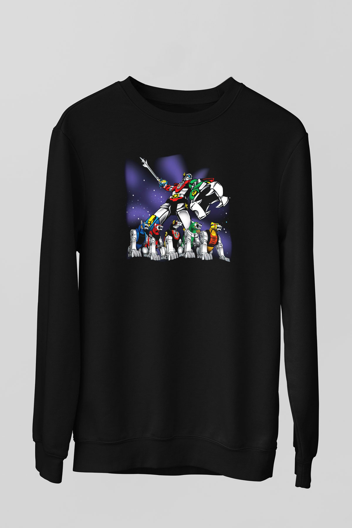 Voltron Siyah Unisex Sweatshirt