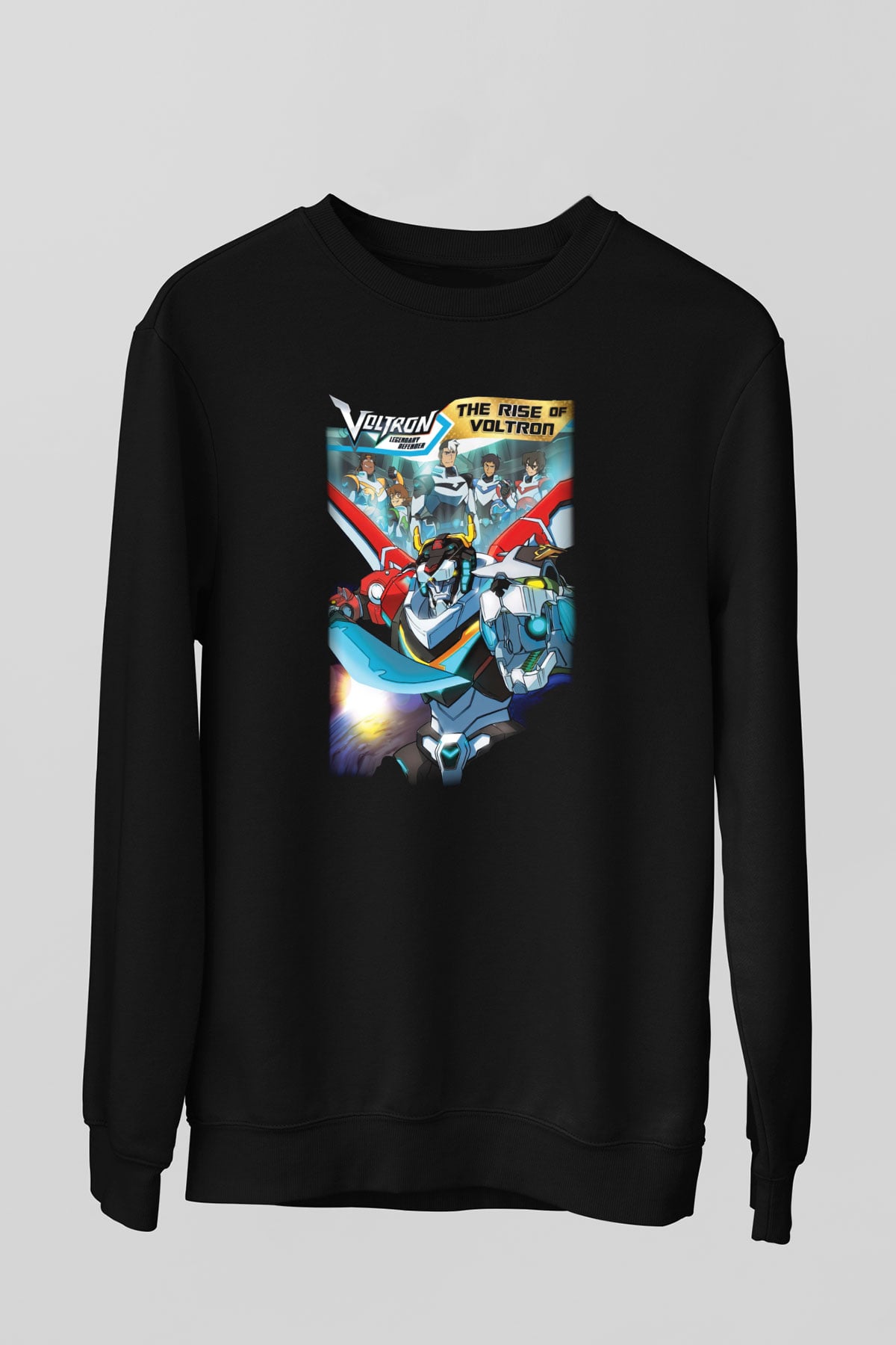 Voltron Siyah Unisex Sweatshirt