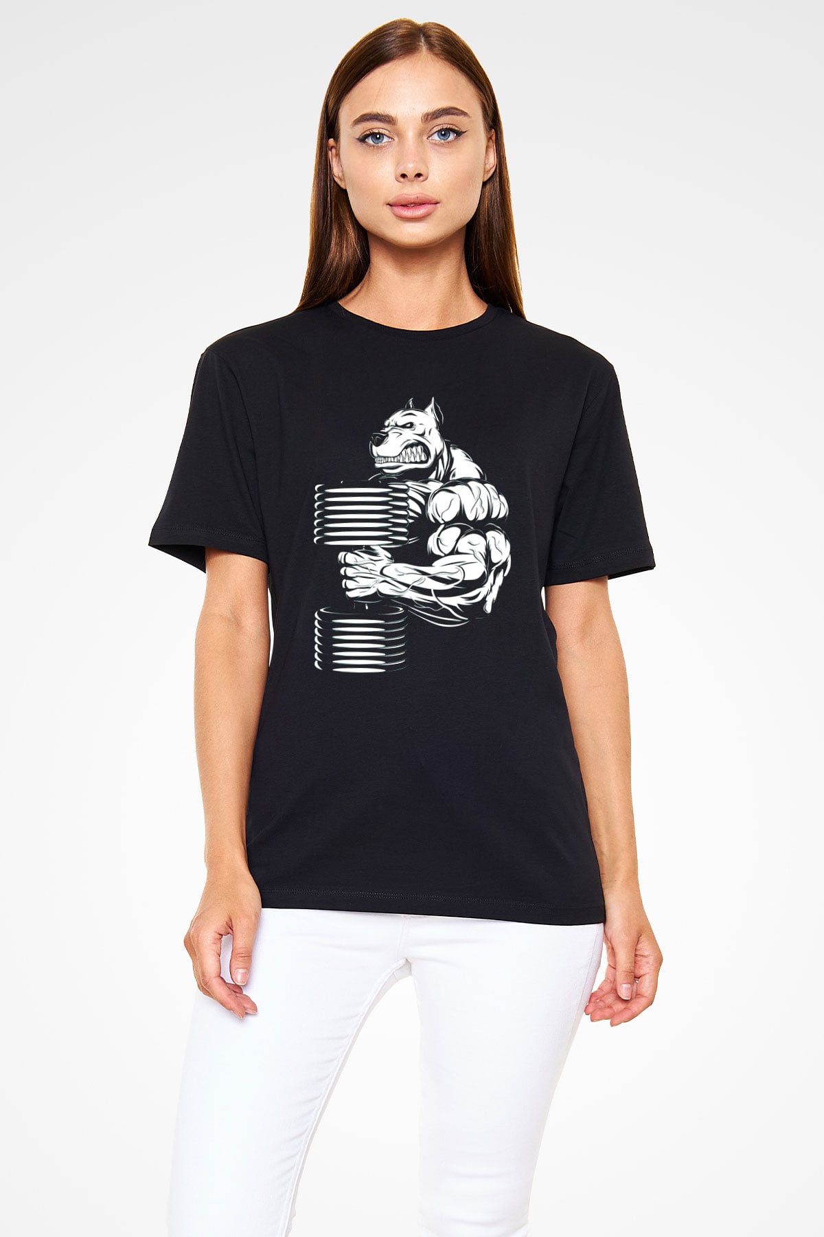 Vücut geliştirme Siyah Unisex Tişört T-Shirt - TişörtFabrikası
