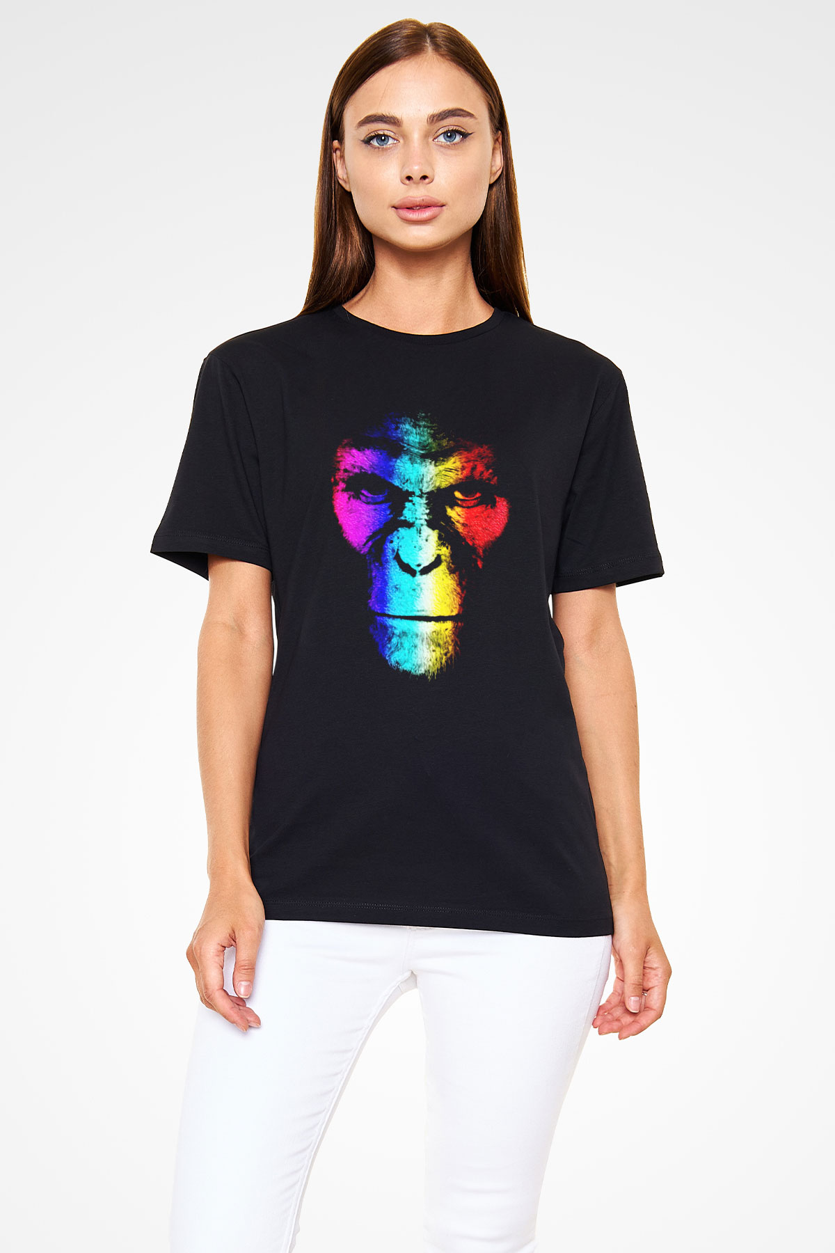 War for the Planet of the Apes Maymunlar Cehennemi Siyah Unisex Tişört T-Shirt