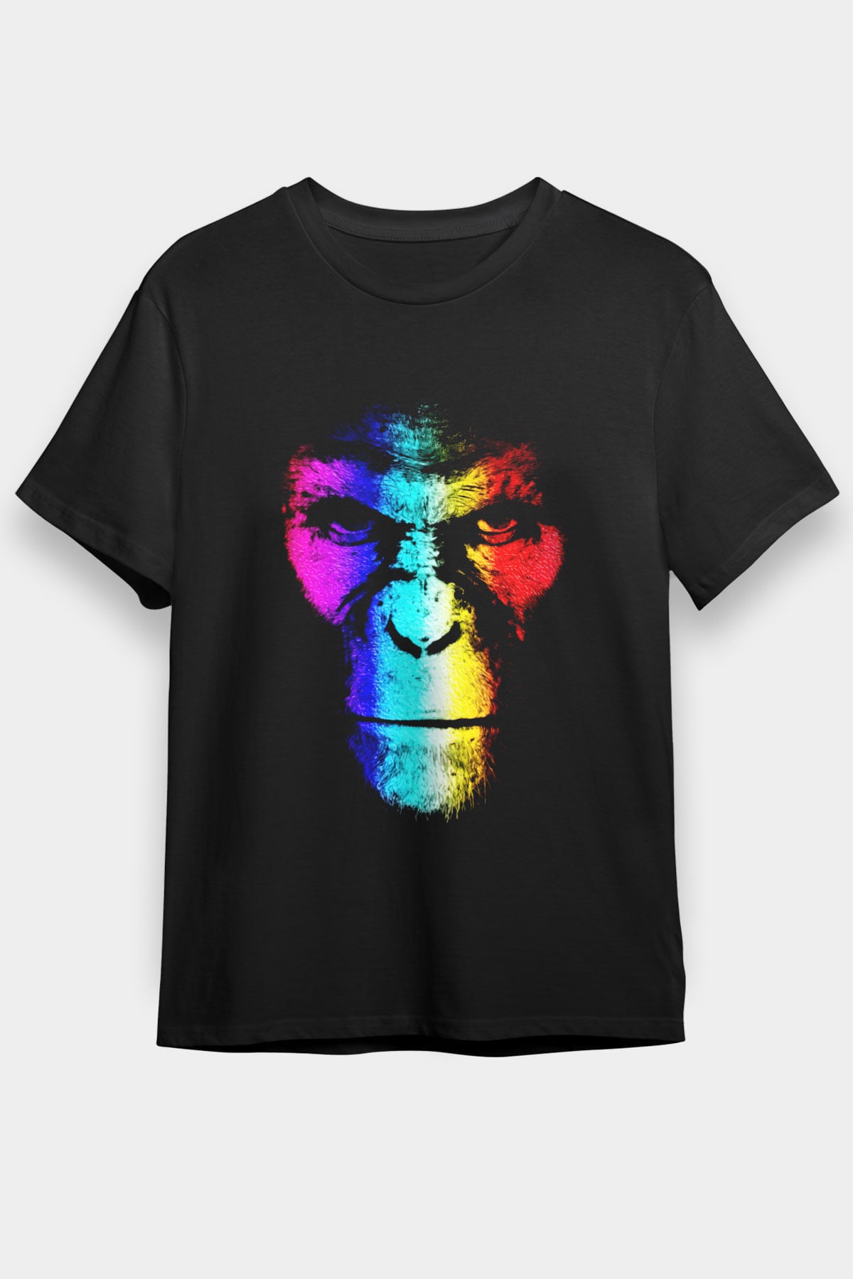 War for the Planet of the Apes Maymunlar Cehennemi Siyah Unisex Tişört T-Shirt