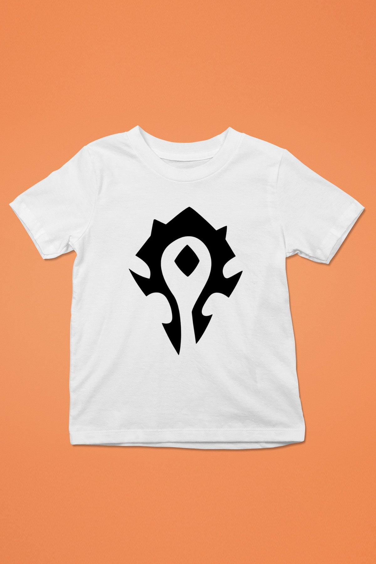 Warcraft Baskılı Beyaz Unisex Çocuk Tişört