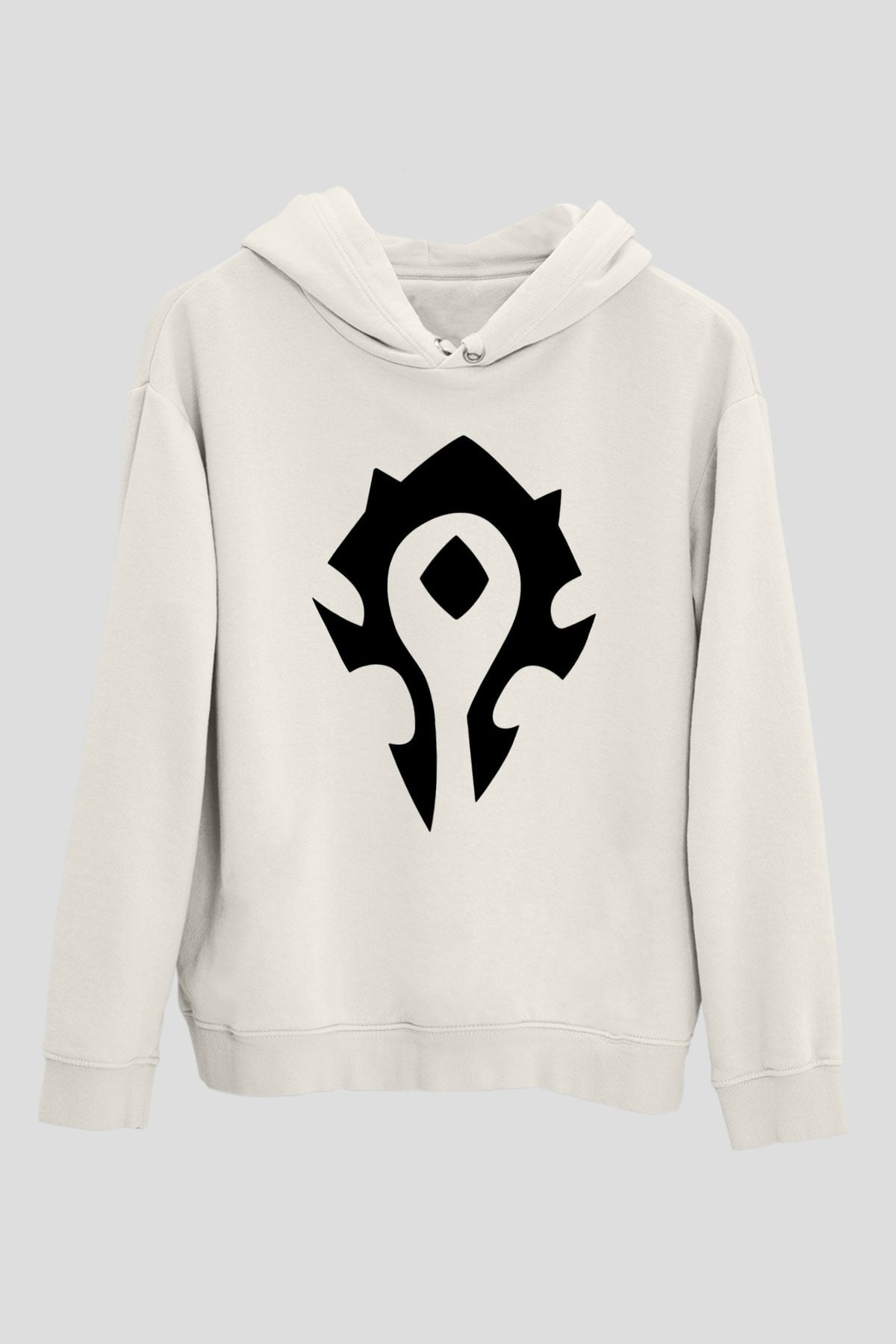 Warcraft Beyaz Unisex Hoodie