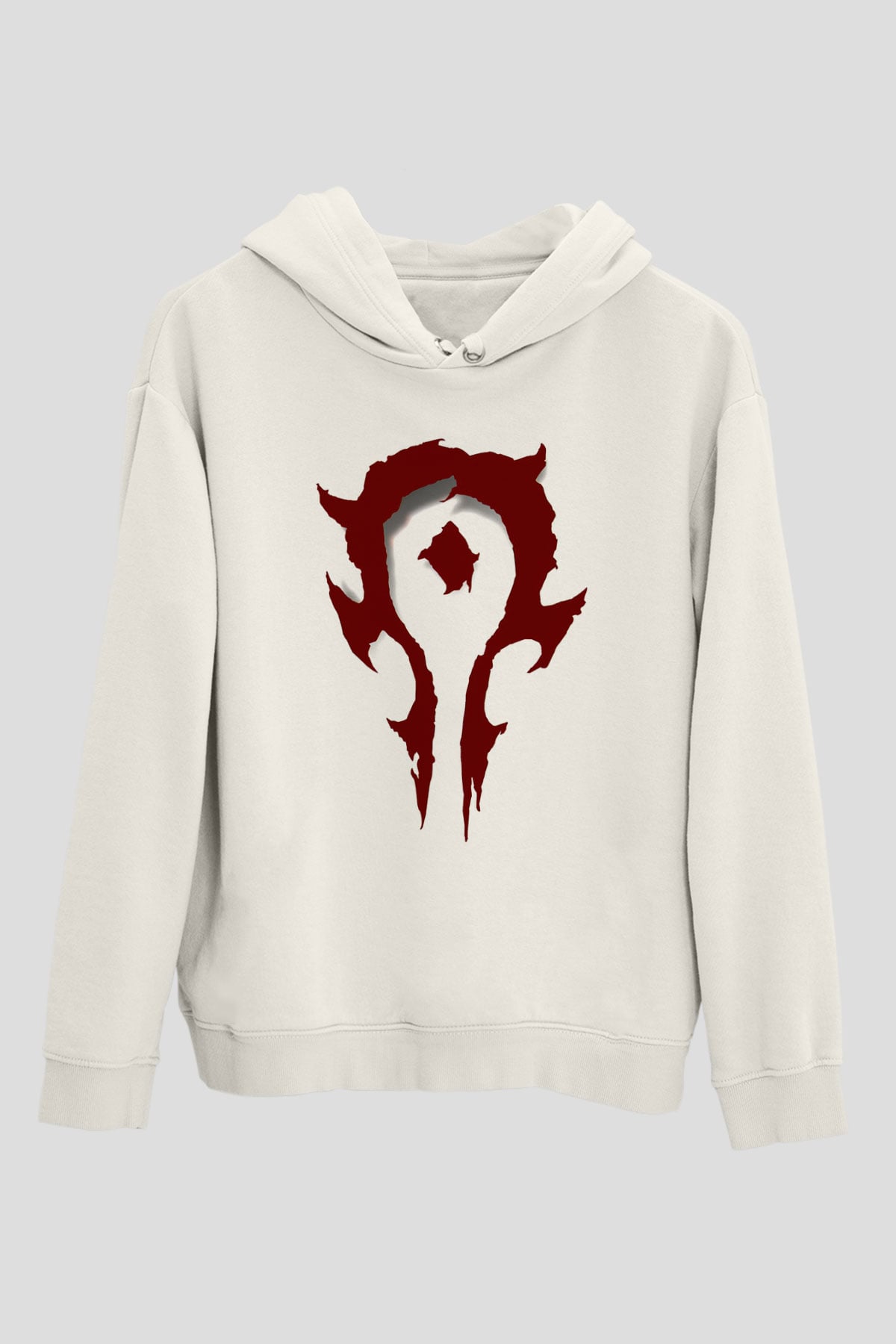 Warcraft Beyaz Unisex Hoodie