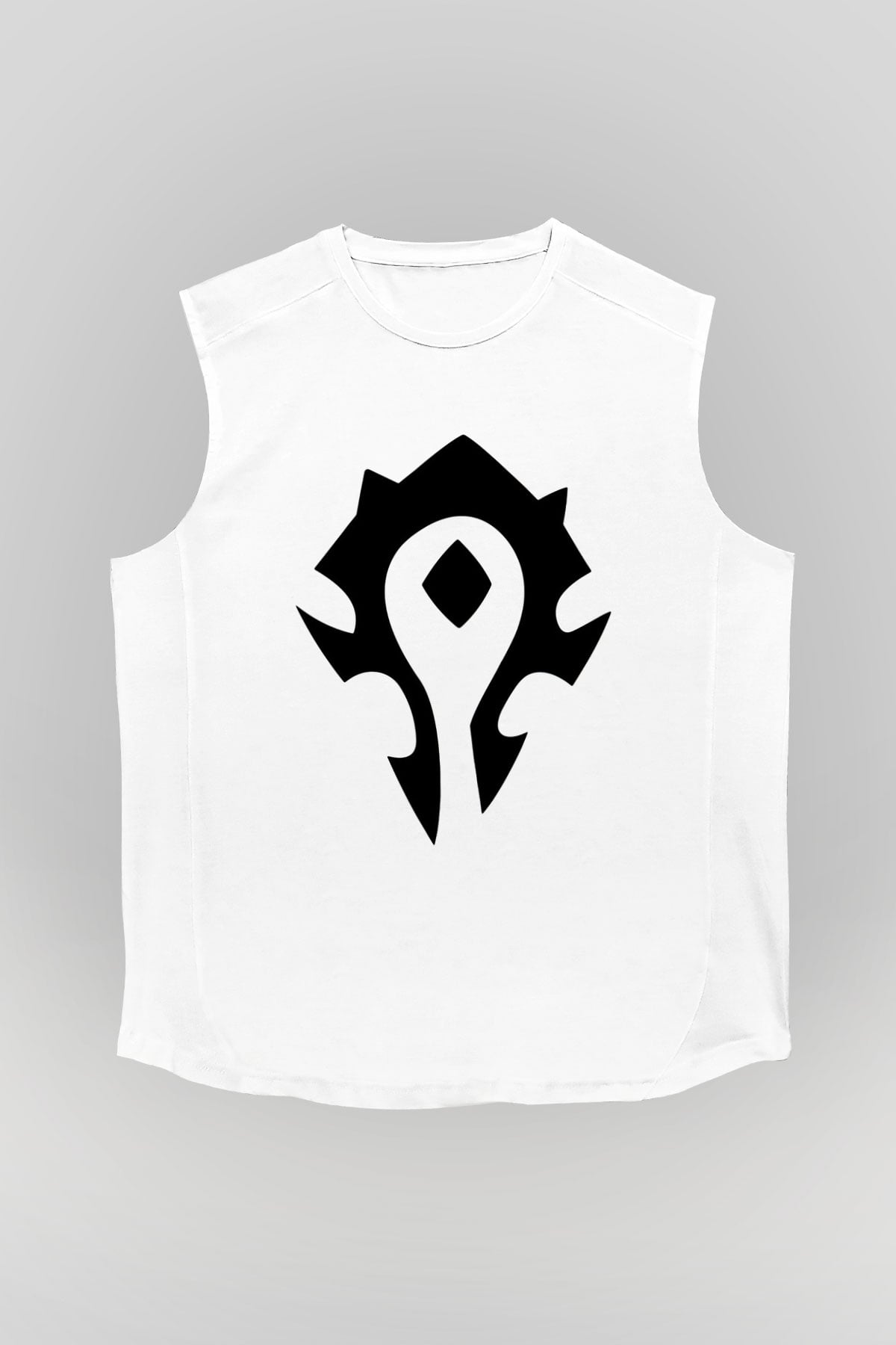 Warcraft Beyaz Unisex Kolsuz Tişört