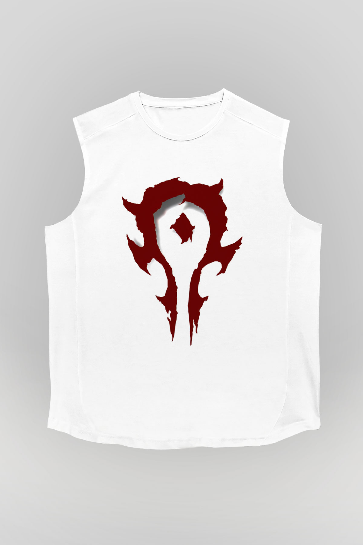 Warcraft Beyaz Unisex Kolsuz Tişört