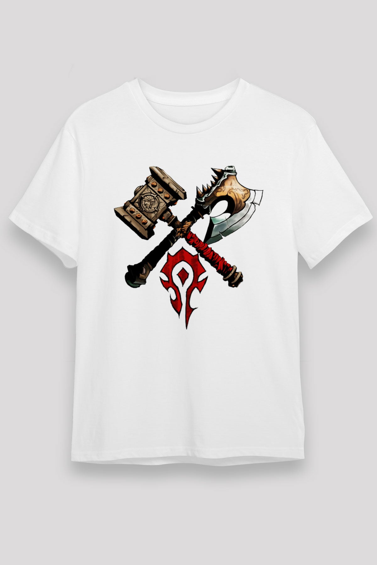Warcraft Beyaz Unisex Tişört T-Shirt