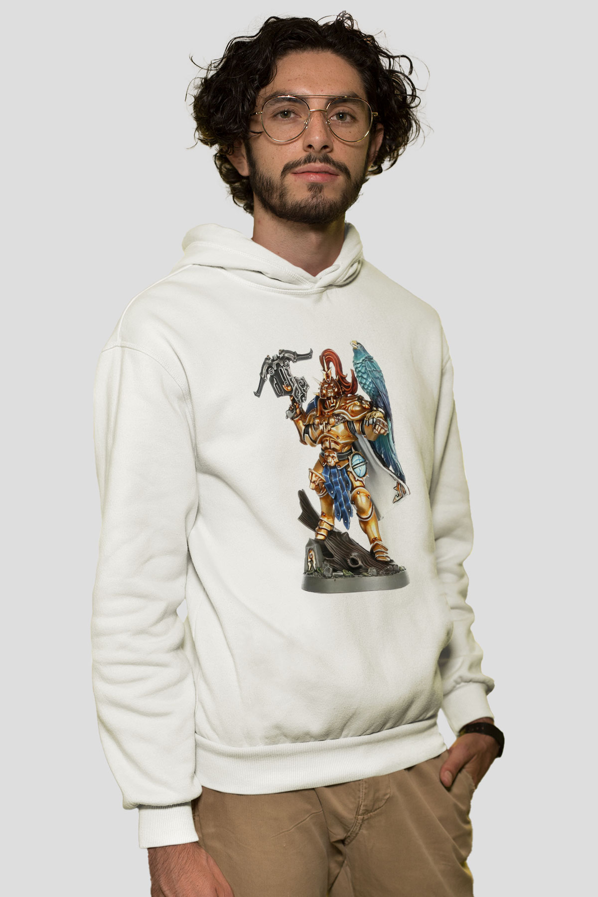 Warhammer Beyaz Unisex Hoodie