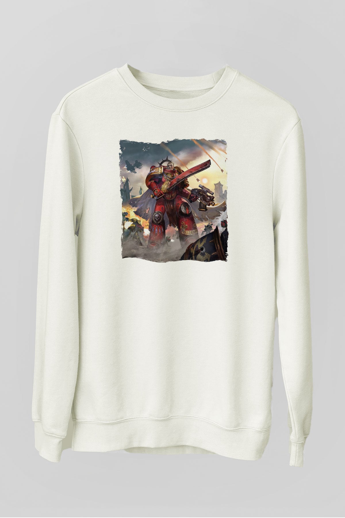 Warhammer Beyaz Unisex Sweatshirt