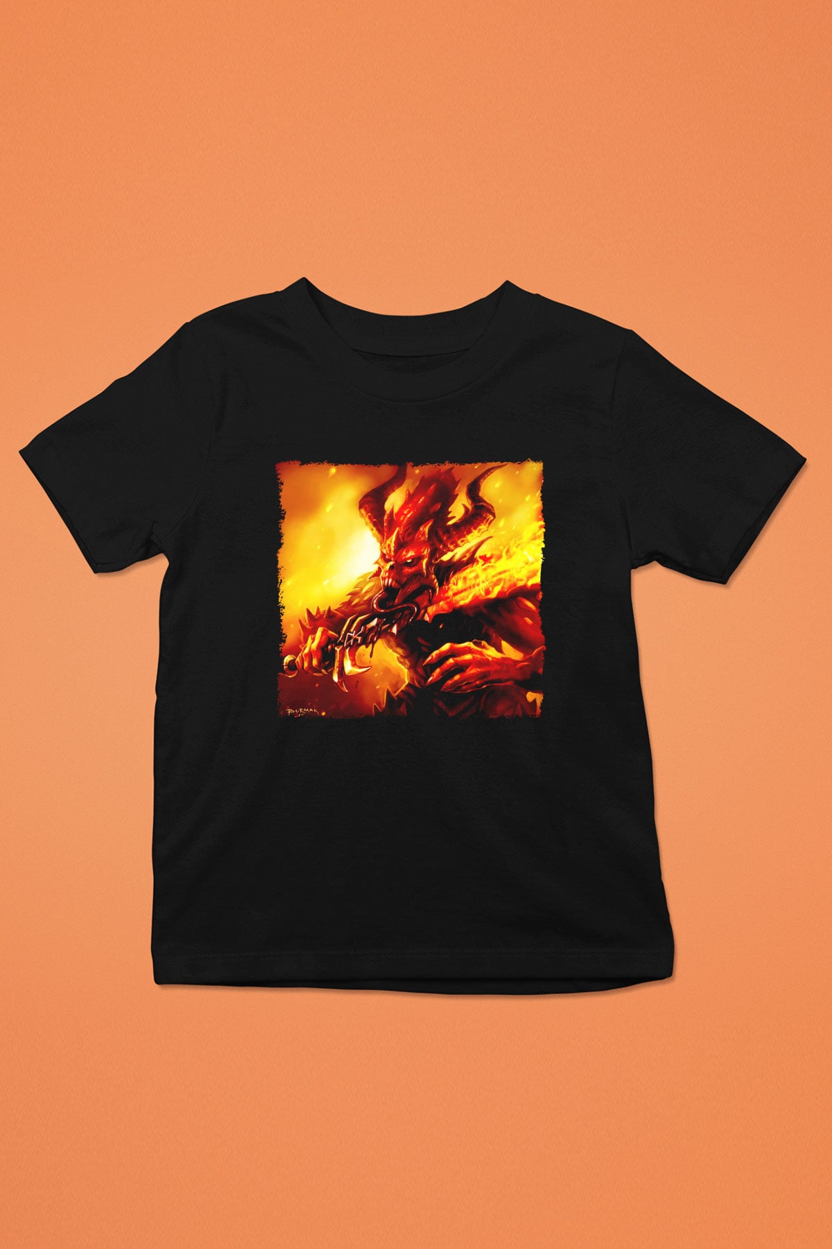 Warhammer Siyah Unisex Çocuk Tişört