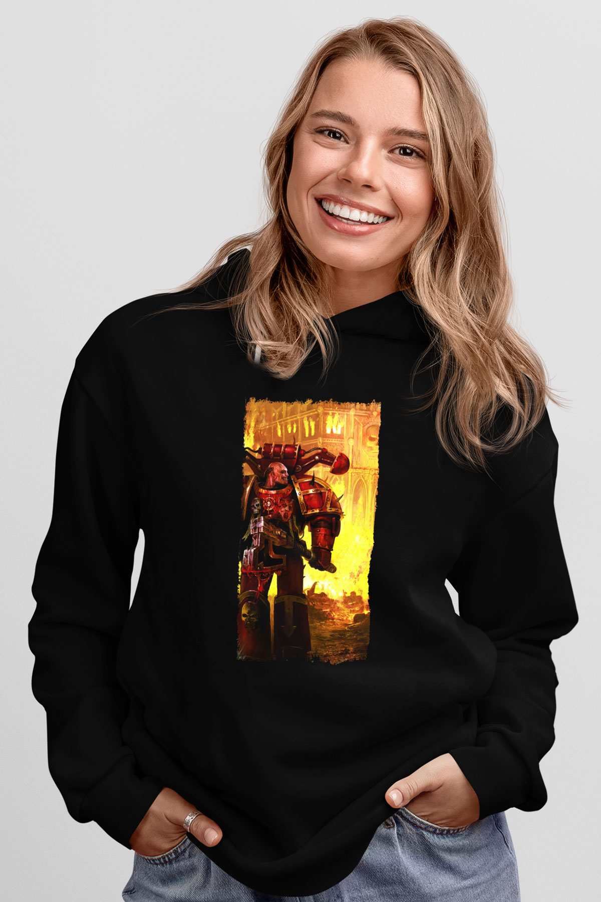 Warhammer Siyah Unisex Hoodie