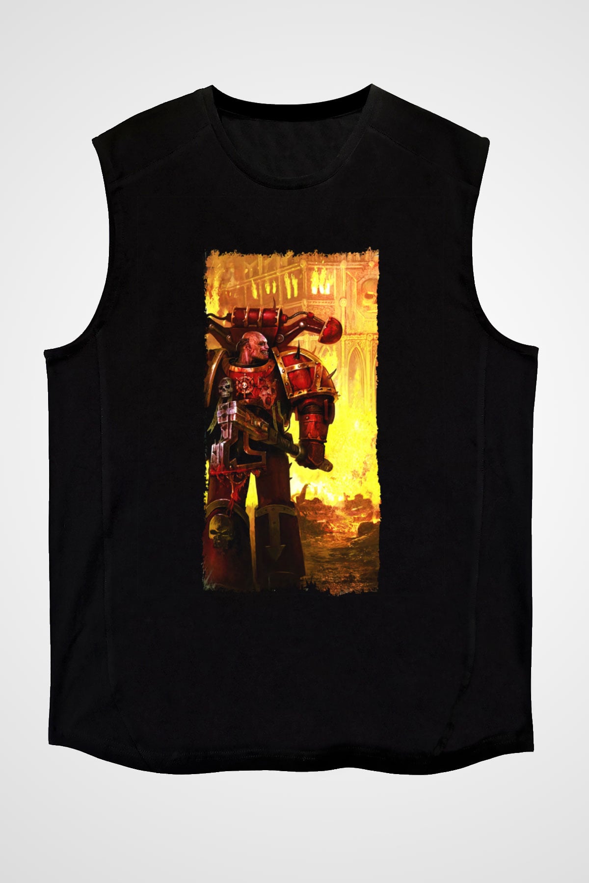 Warhammer Siyah Unisex Kolsuz Tişört
