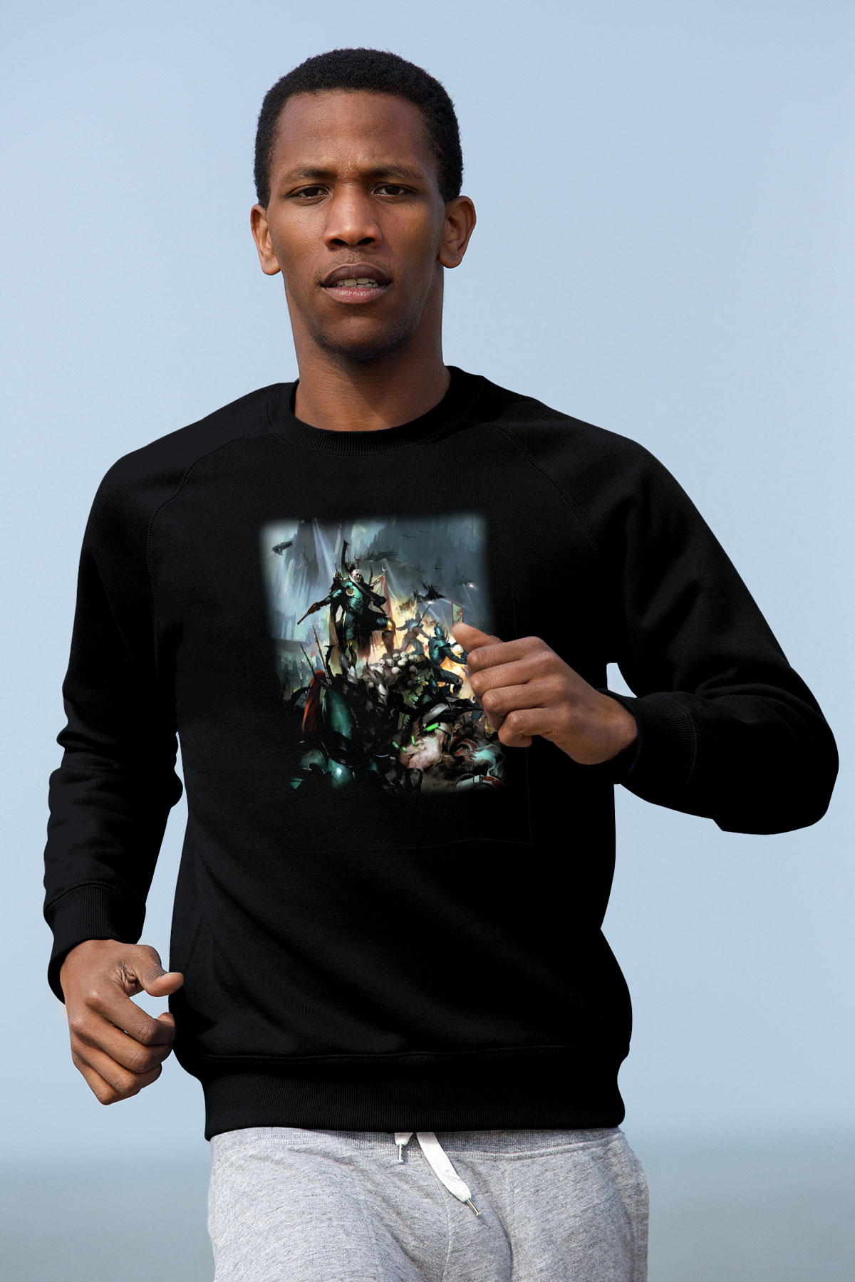 Warhammer Siyah Unisex Sweatshirt