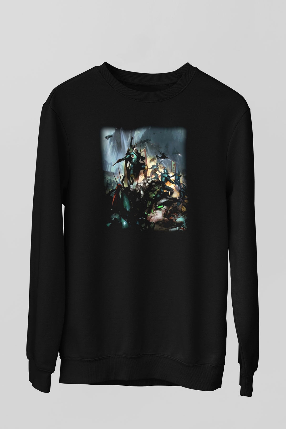 Warhammer Siyah Unisex Sweatshirt