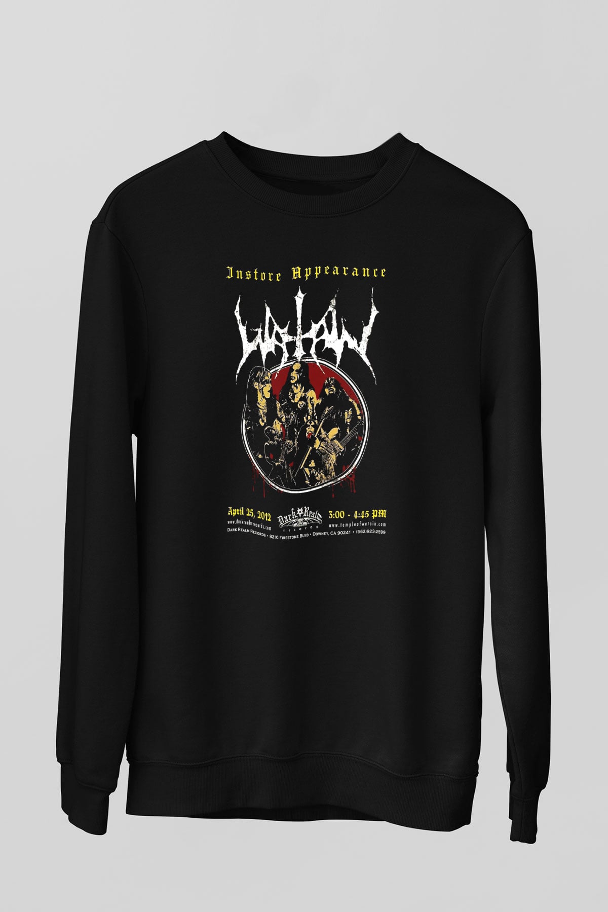 Watain Siyah Unisex Sweatshirt