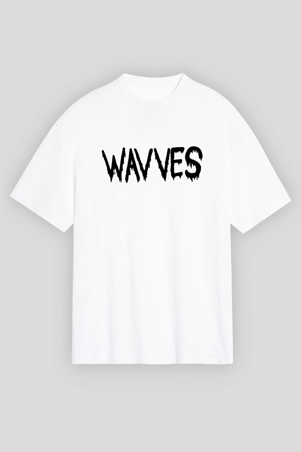 Wavves Beyaz Unisex Oversize Tişört T-Shirt
