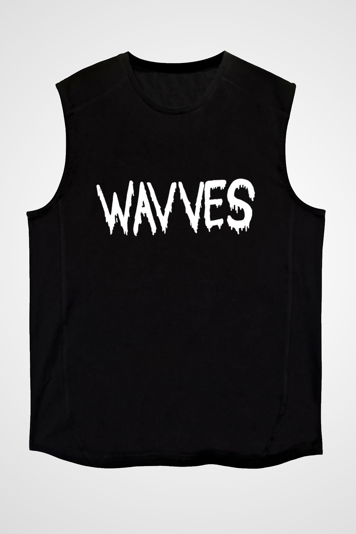 Wavves Siyah Unisex Kolsuz Tişört
