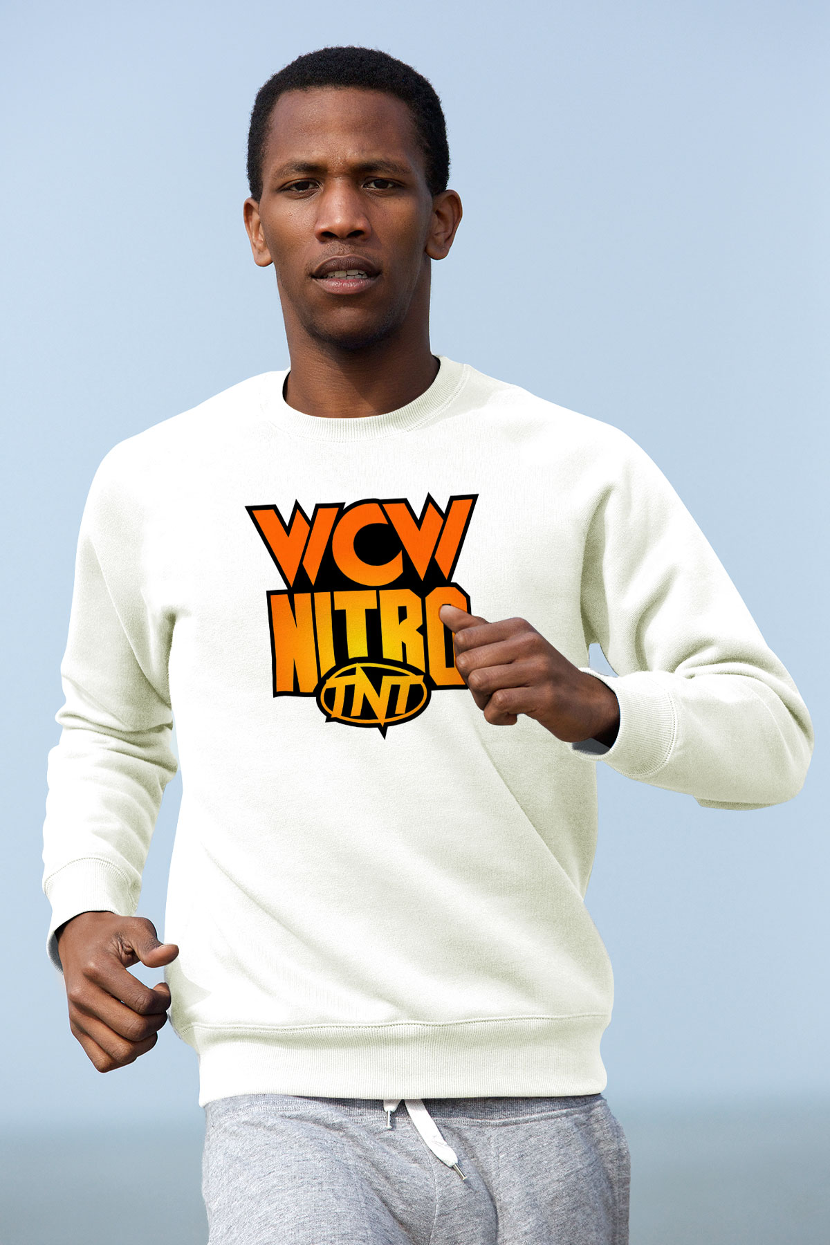 WCW Beyaz Unisex  Sweatshirt