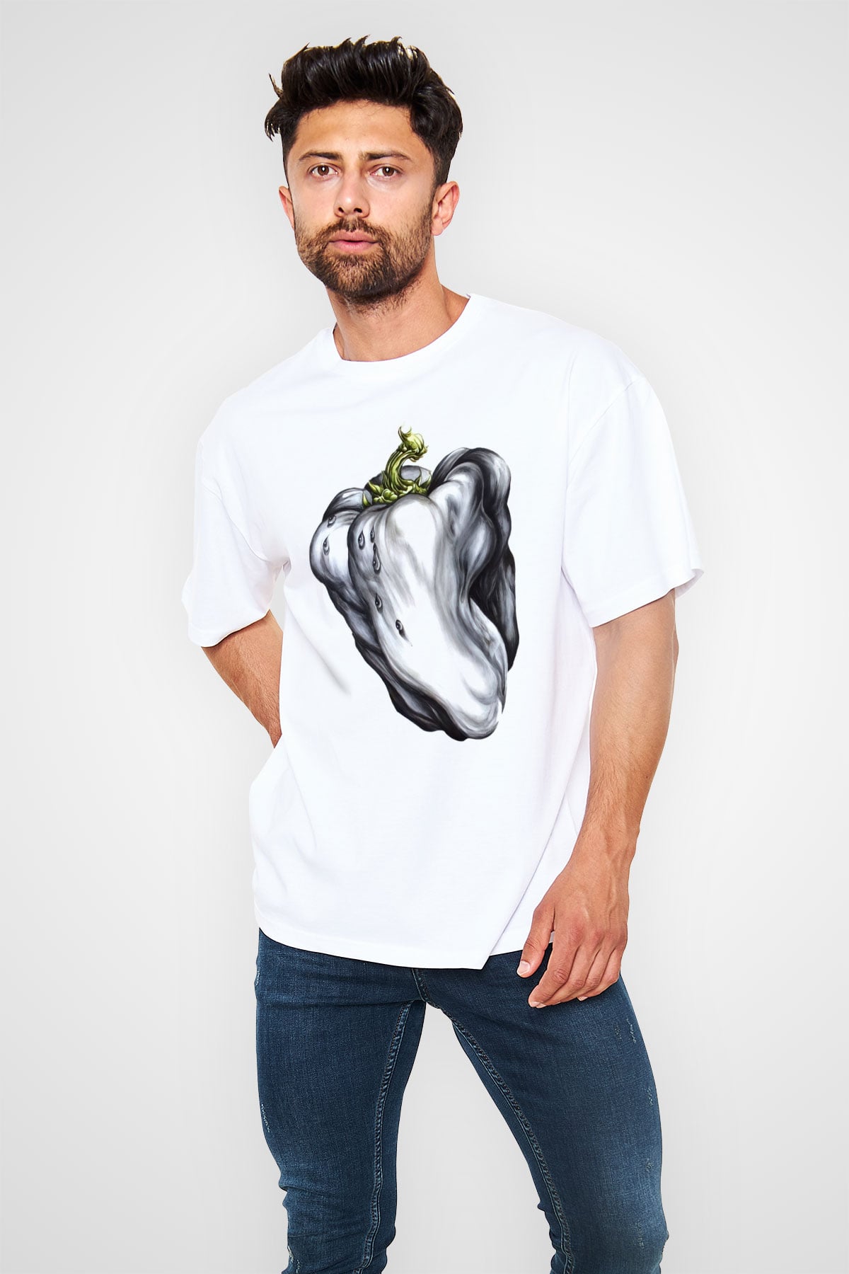Ween Beyaz Unisex Oversize Tişört T-Shirt