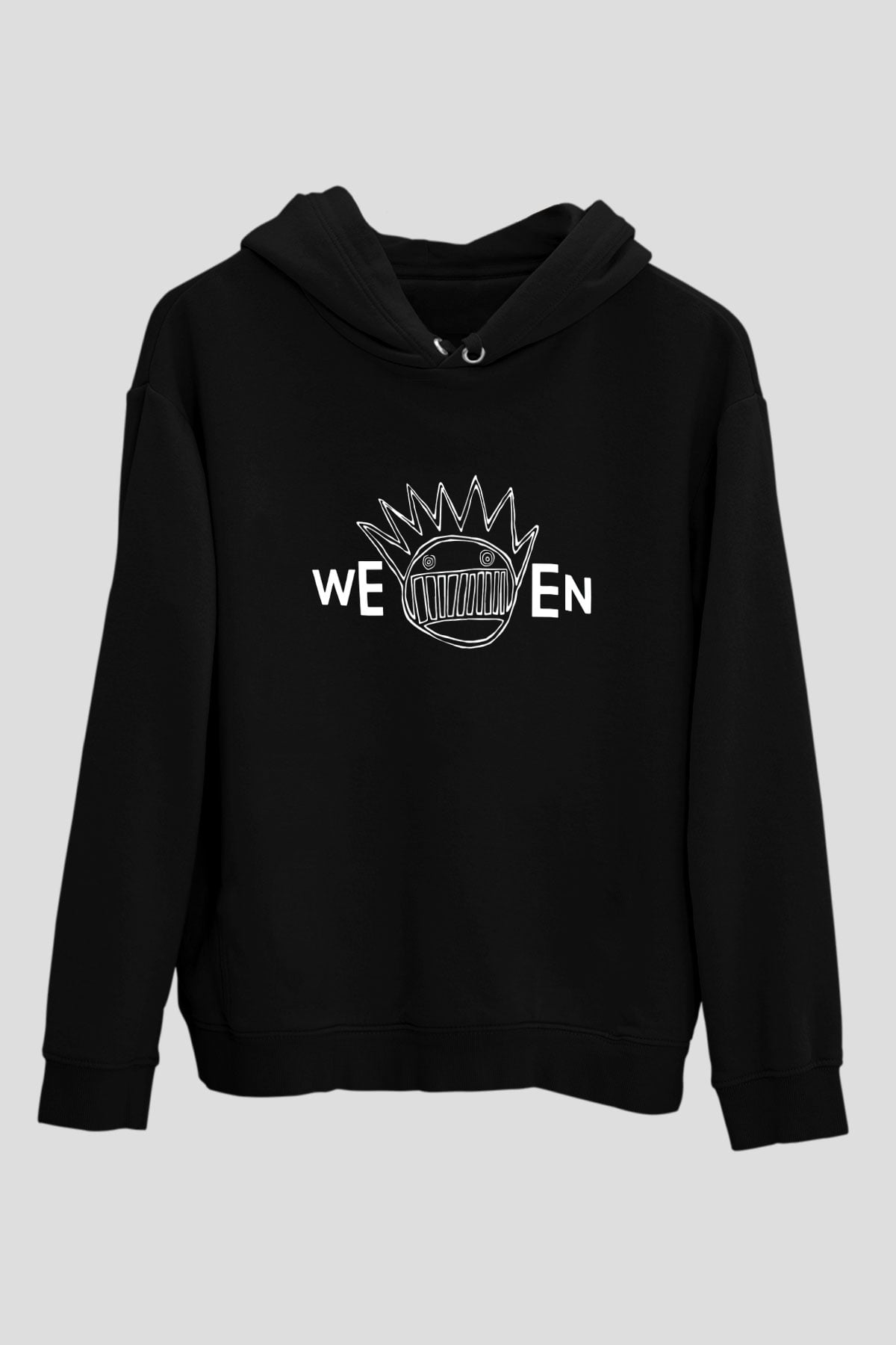 Ween Siyah Unisex Kapşonlu Sweatshirt