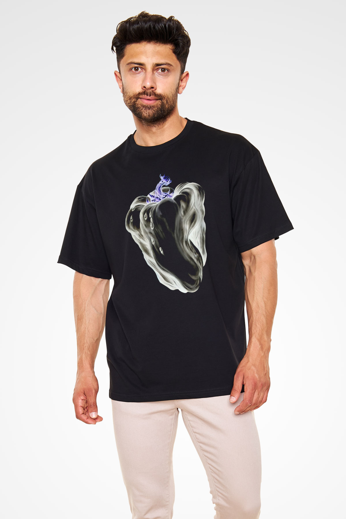 Ween Siyah Unisex Oversize Tişört T-Shirt