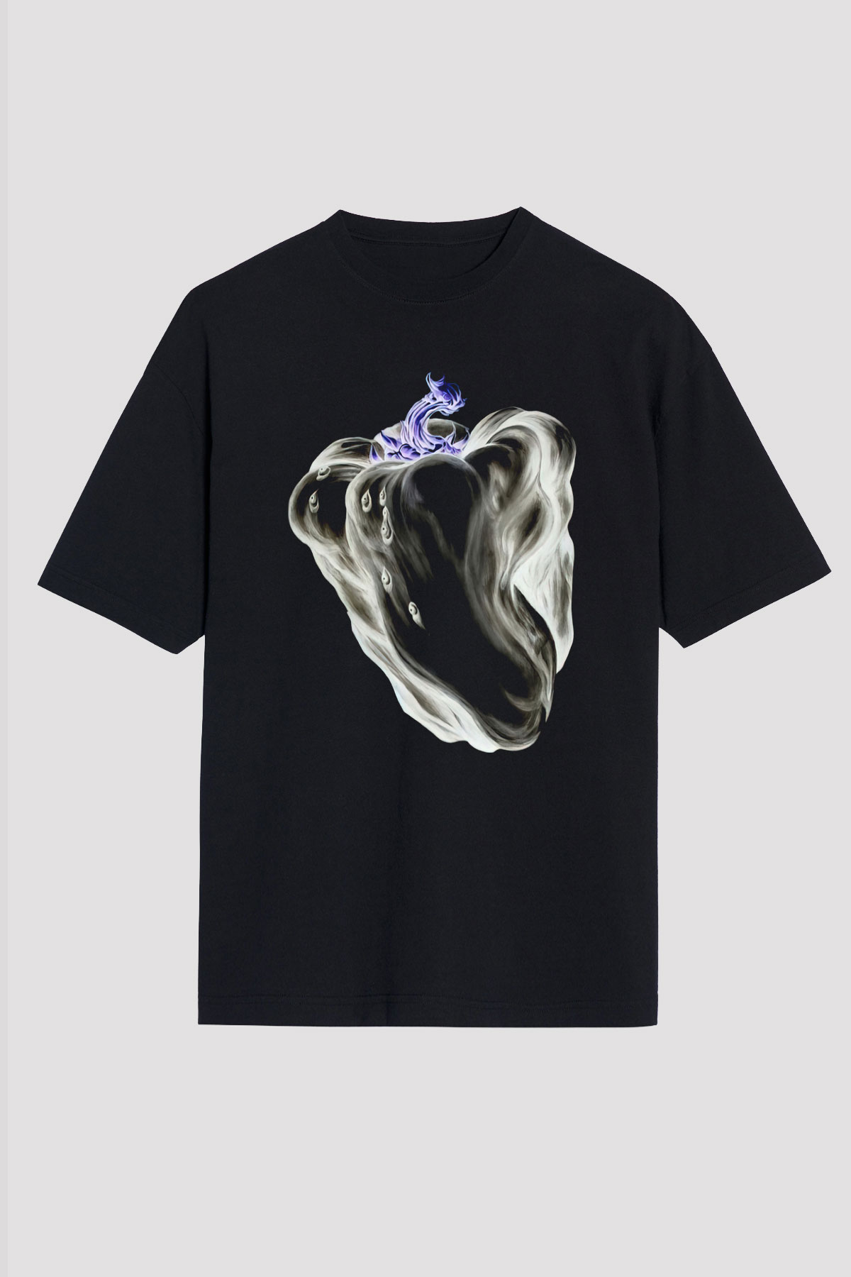 Ween Siyah Unisex Oversize Tişört T-Shirt