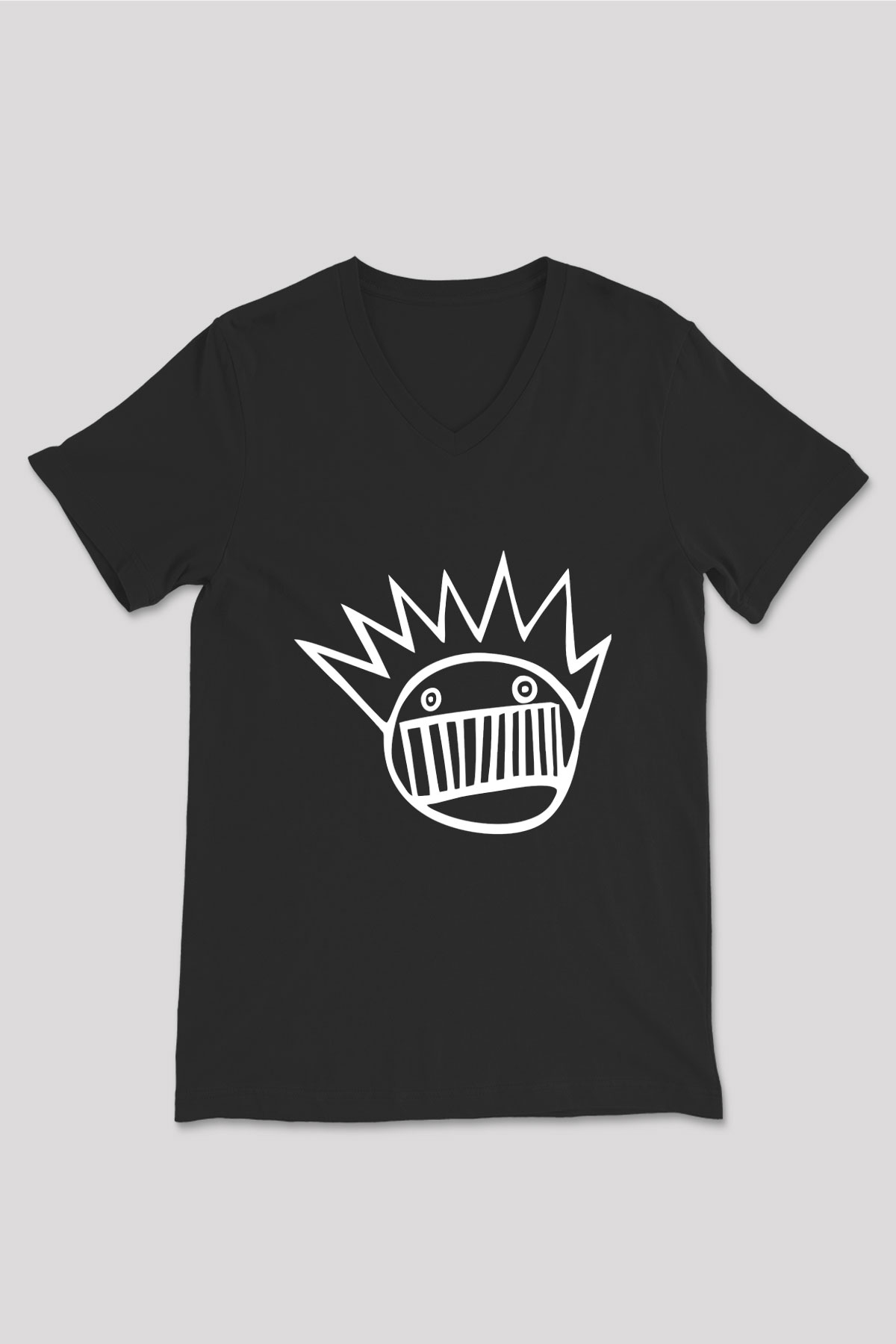 Ween Siyah Unisex V Yaka Tişört T-Shirt