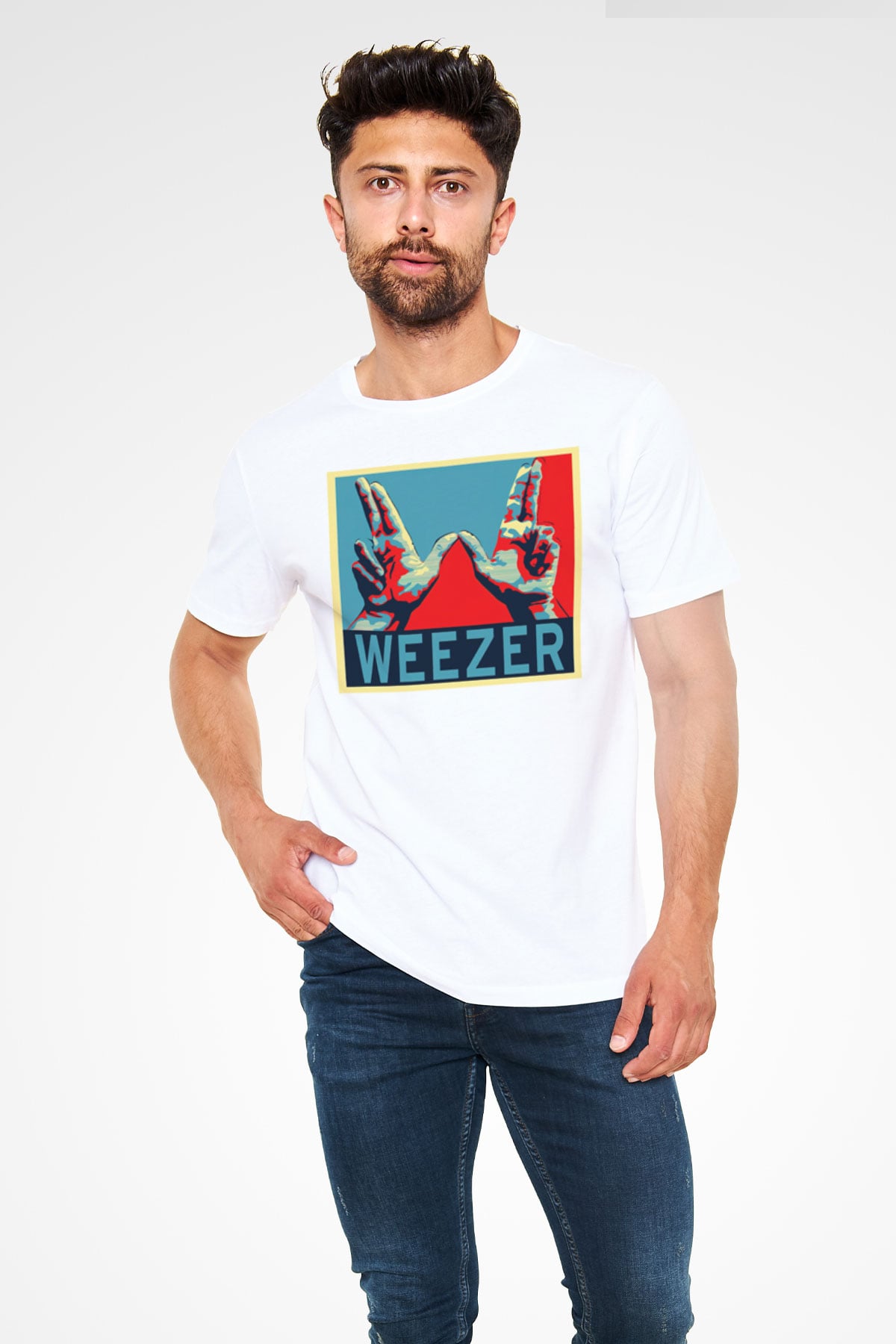 Weezer Siyah Unisex Tişört T-Shirt - TişörtFabrikası