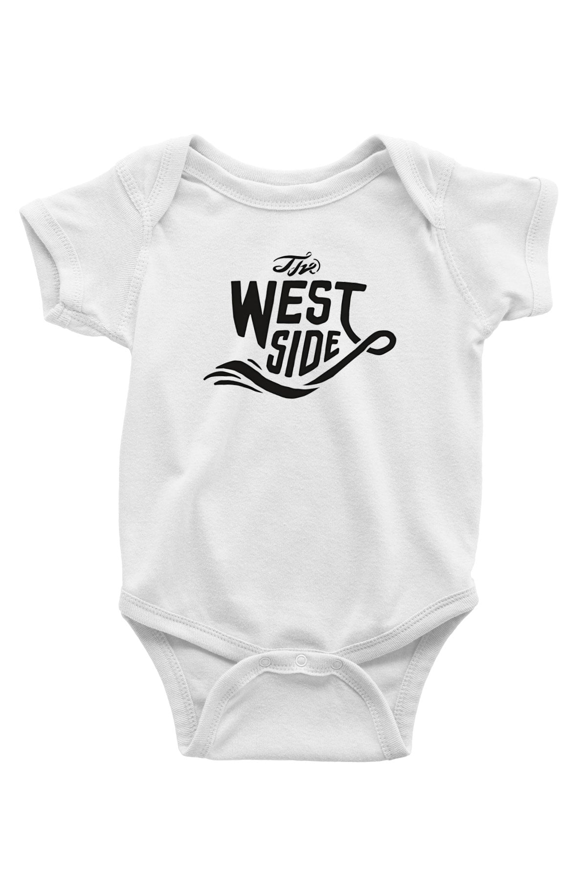 West Side Connection Baskılı Beyaz Unisex Bebek Body - Zıbın