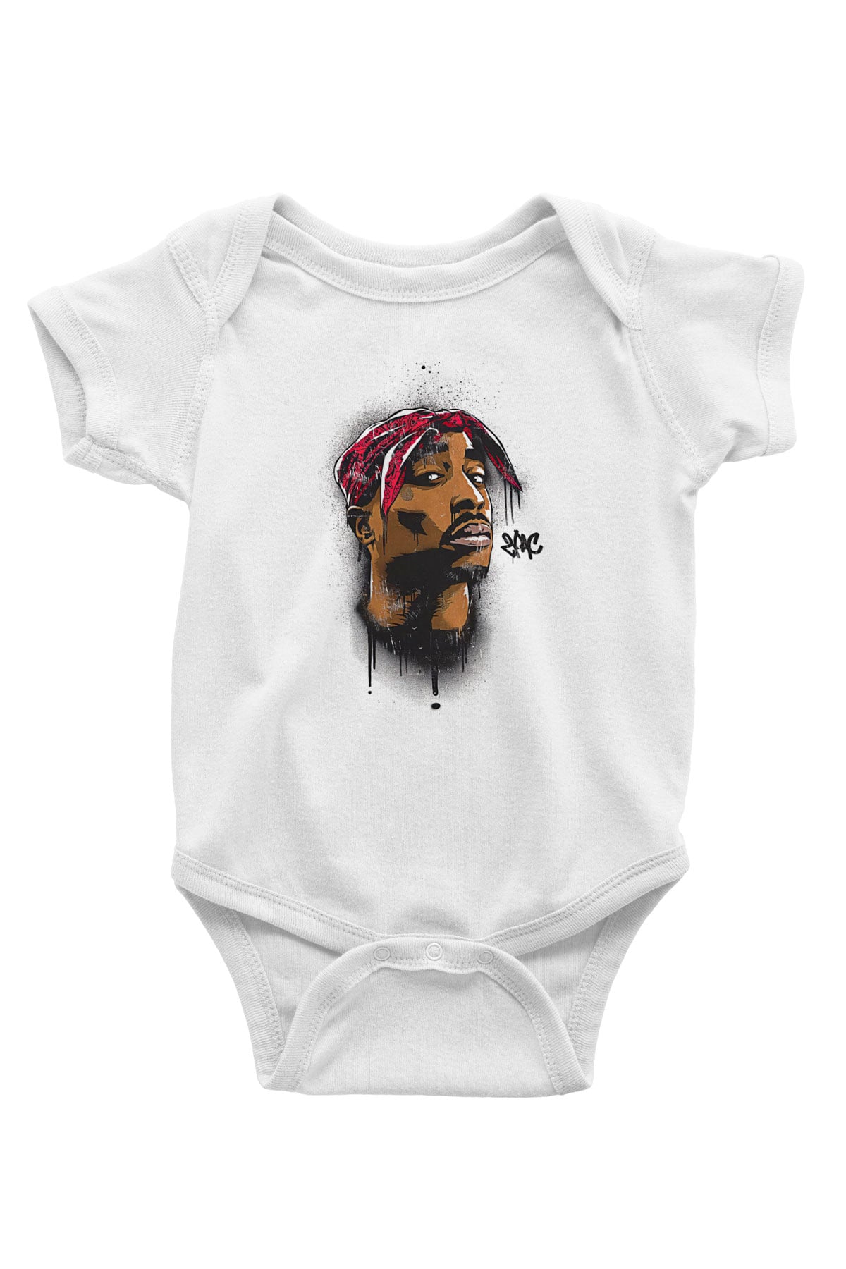 West Side Connection Baskılı Beyaz Unisex Bebek Body - Zıbın
