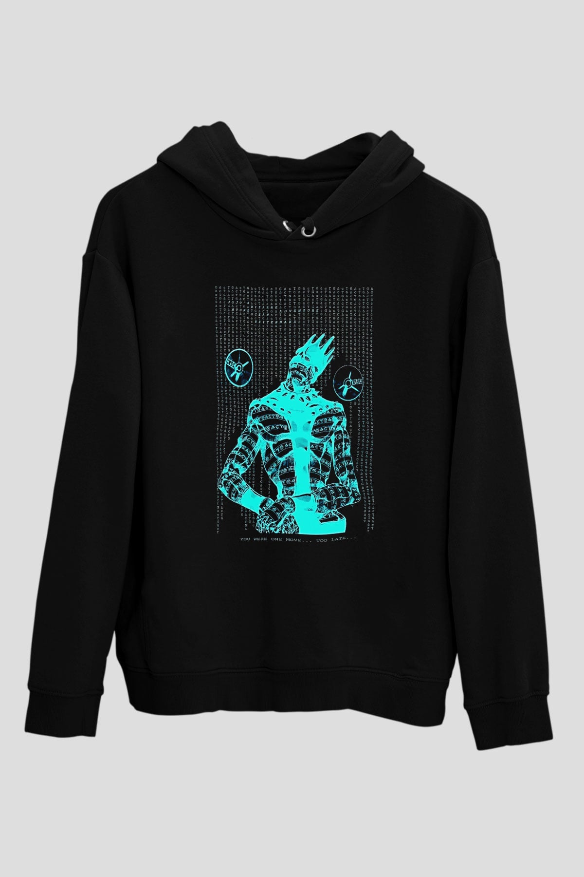 Whitesnake Baskılı Unisex Siyah Kapüşonlu Sweatshirt