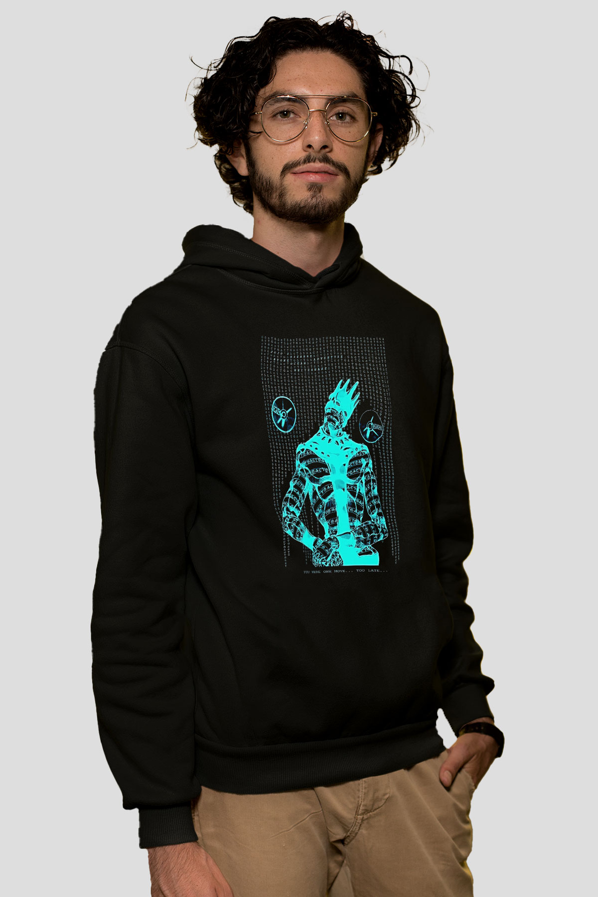 Whitesnake Baskılı Unisex Siyah Kapüşonlu Sweatshirt