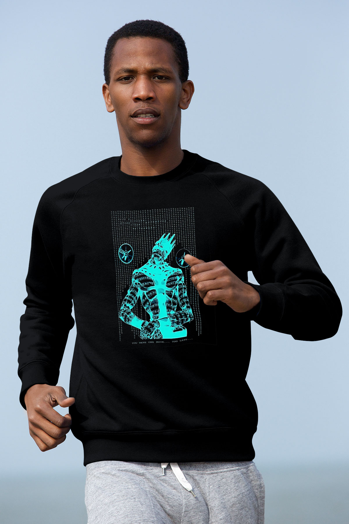 Whitesnake Baskılı Unisex Siyah Sweatshirt