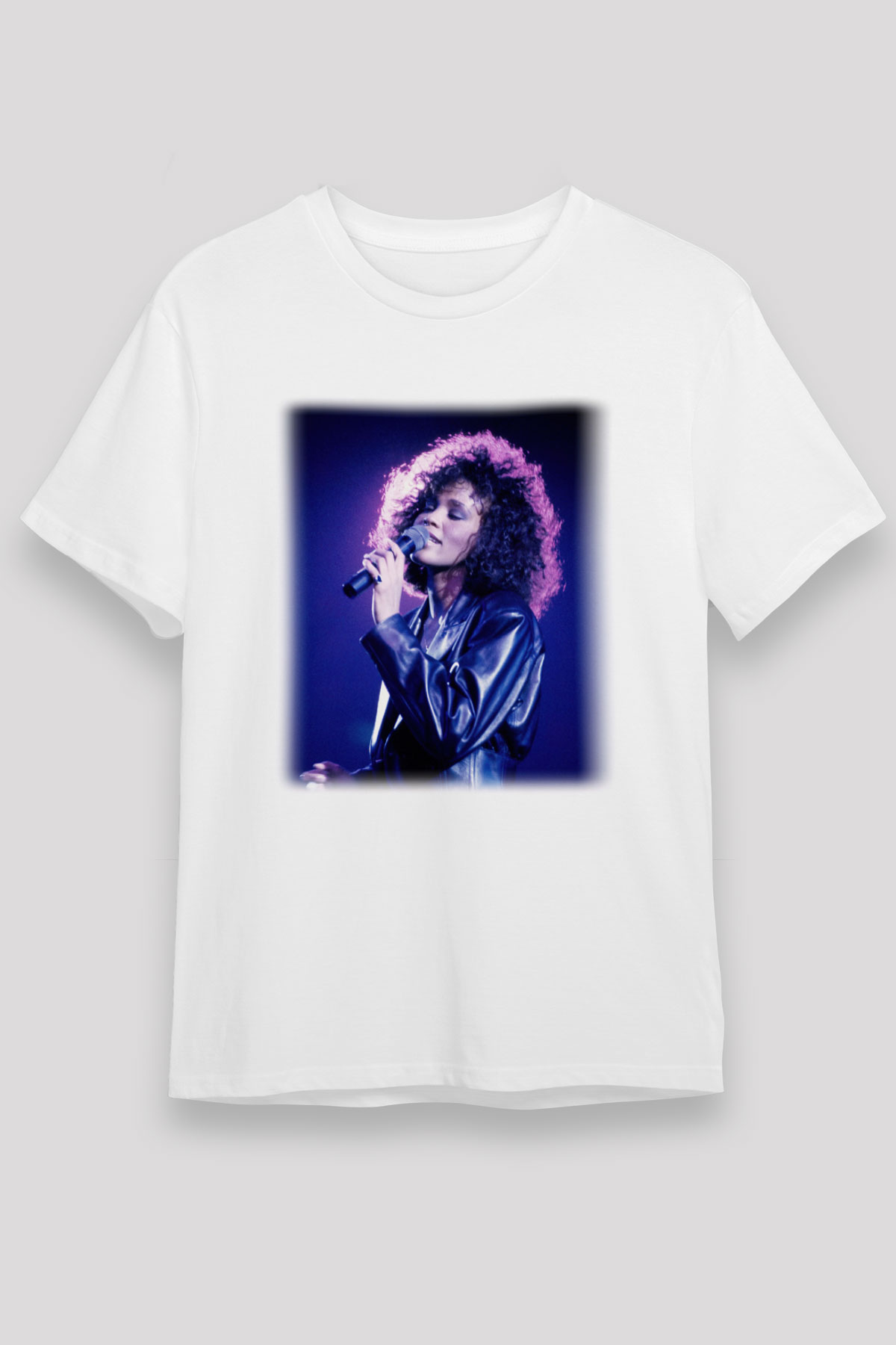 Whitney Houston Beyaz Unisex Tişört T-Shirt - TişörtFabrikası